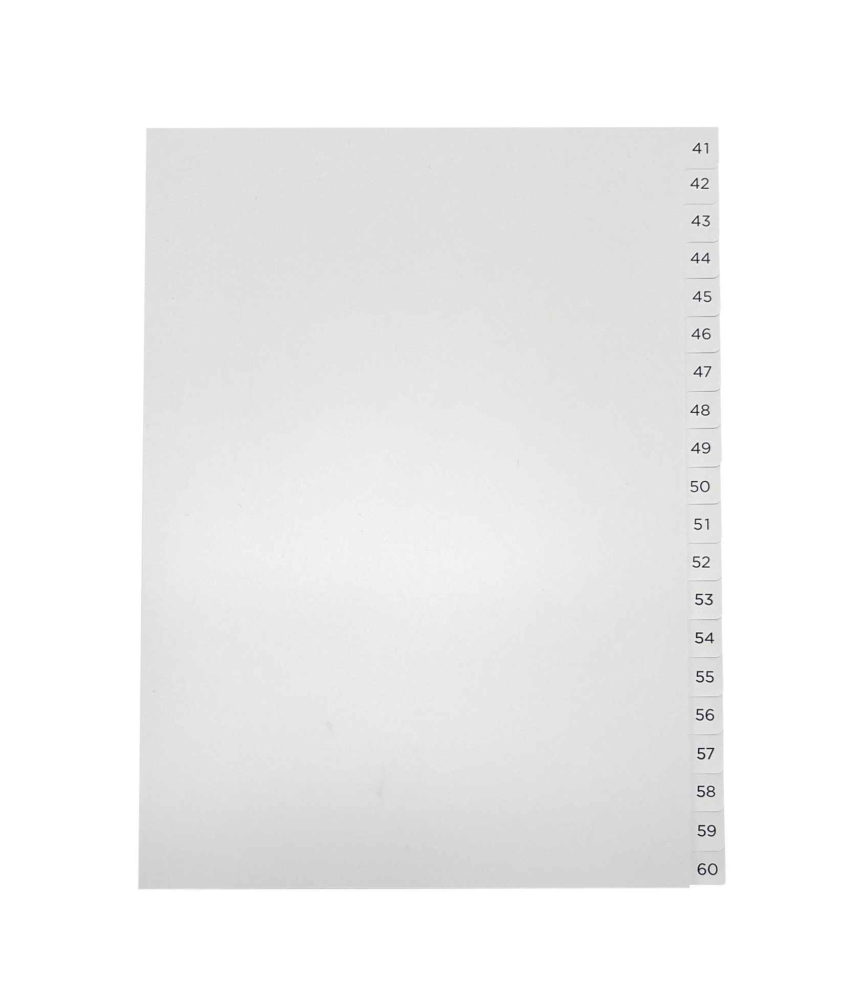 [EETFSET2042] PÄRMREGISTER 41-60 A4 BLÅ/VIT 10ST/FP