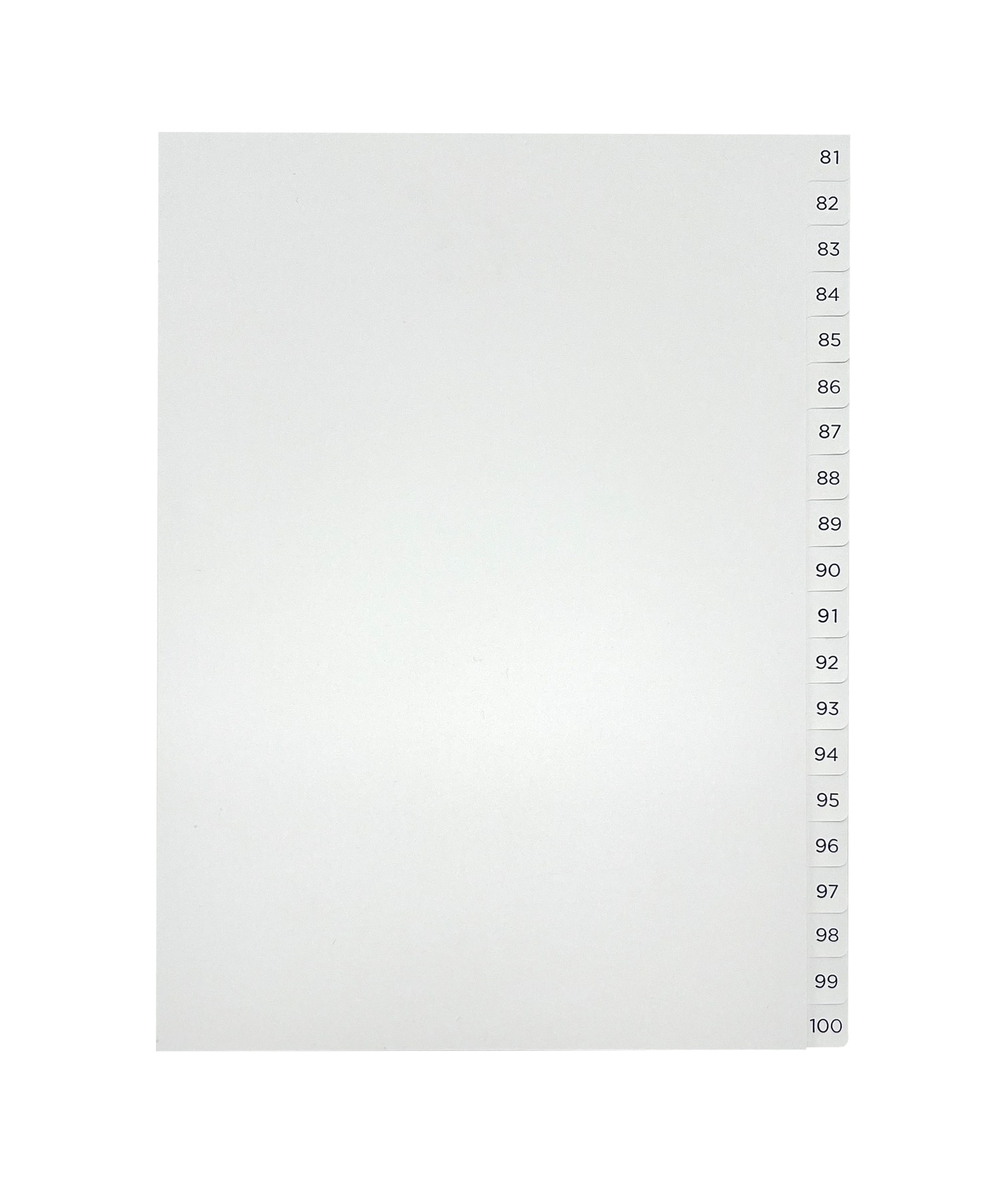 [EETFSET2044] PÄRMREGISTER 81-100 A4 BLÅ/VIT 10ST/FP