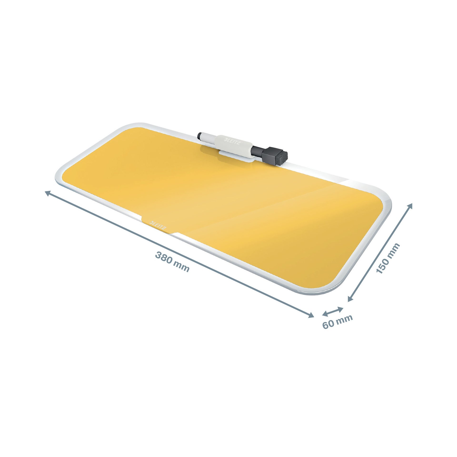 [8562525] Memotavla i Glas Leitz Cosy Gul 380 x 150 mm
