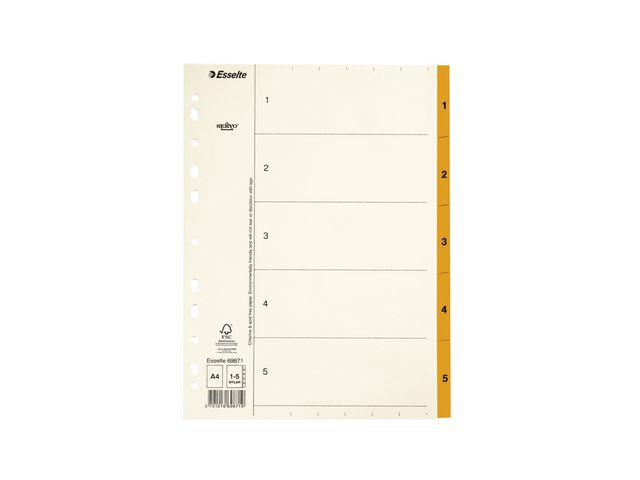 [W6207518] PAPPREGISTER SERVO A4 1-5 ORANGE