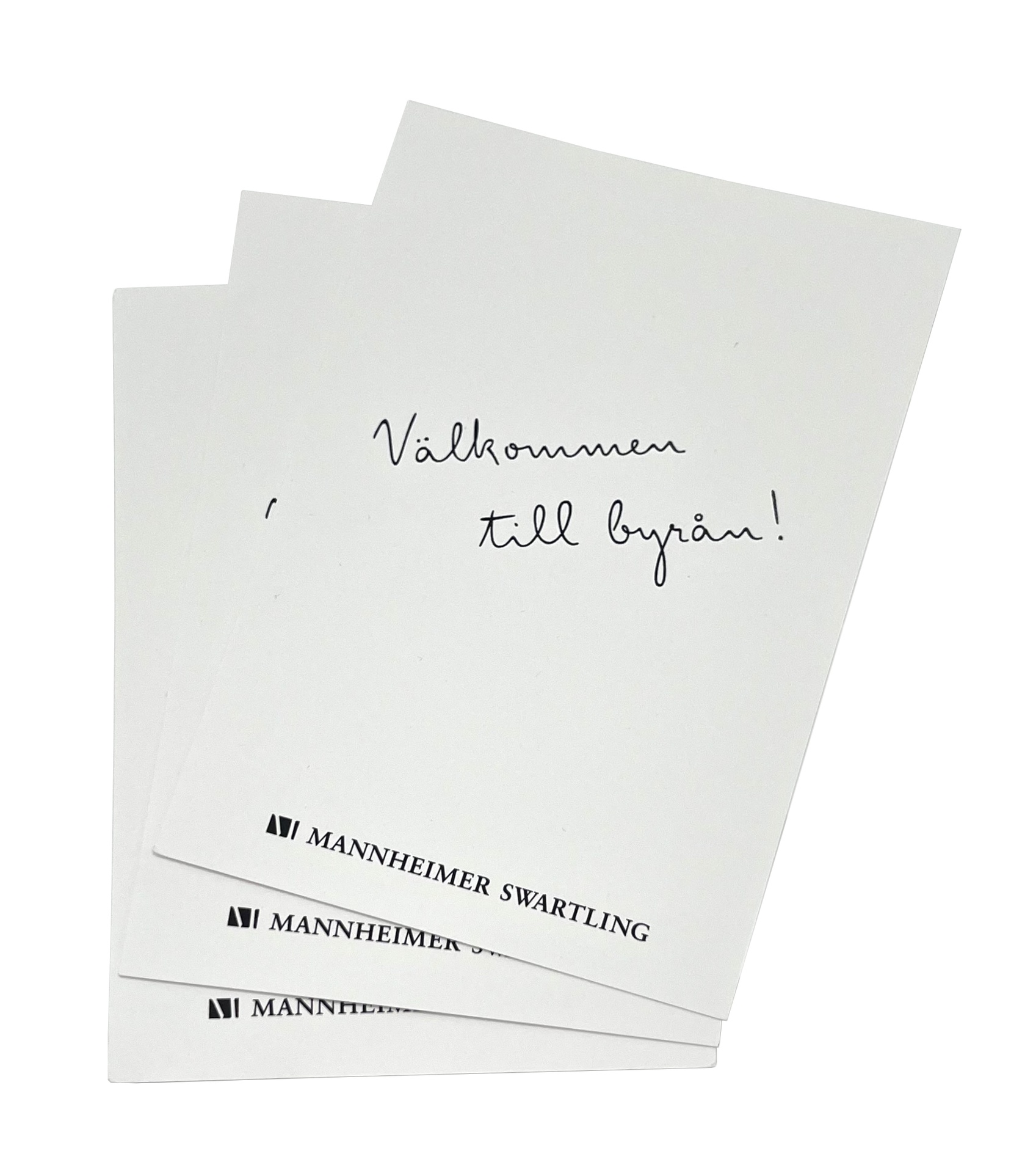[EEMAN2078] Kort A6 MSA "Välkommen" 300g 4+0 50 st/fp