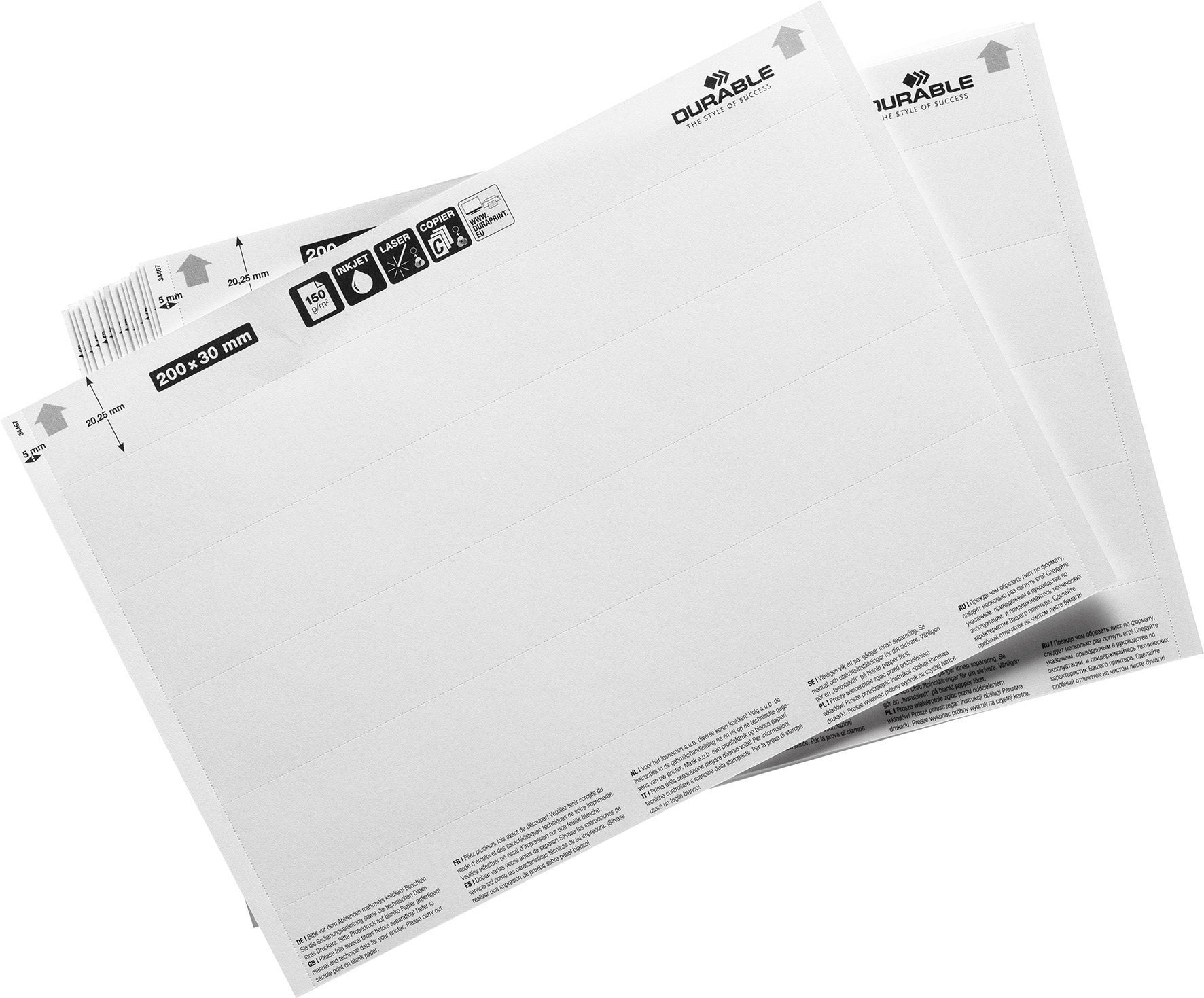 [8552997] Etiketter 200 x 27 mm  80 st/fp