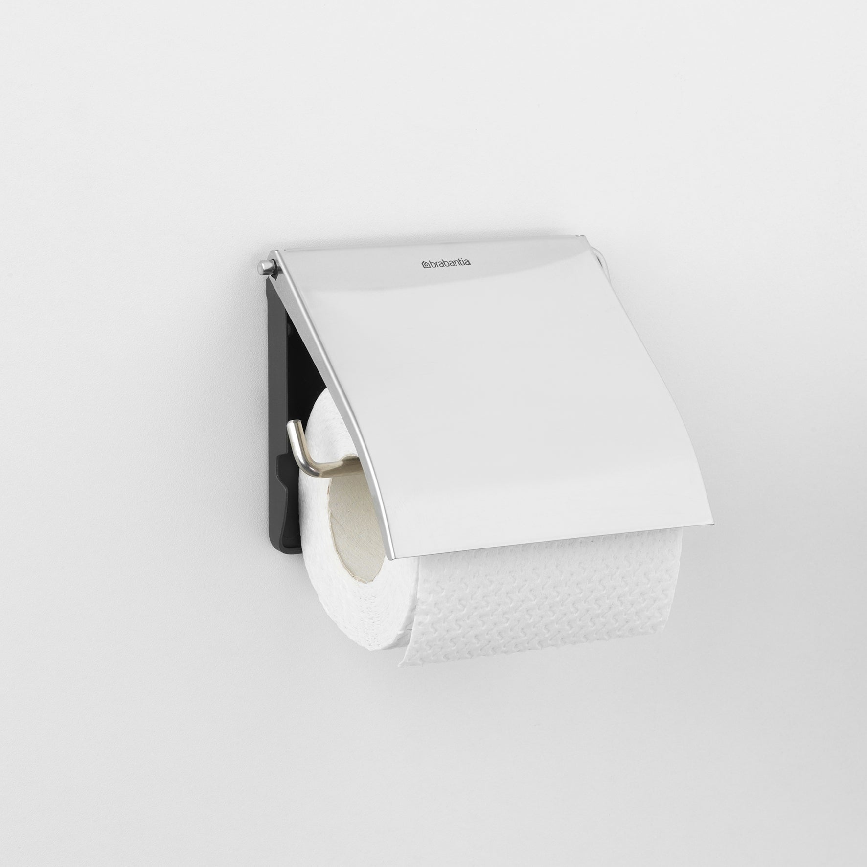 [8556735] Toalettpappershållare Brabantia Classic Borstad stål