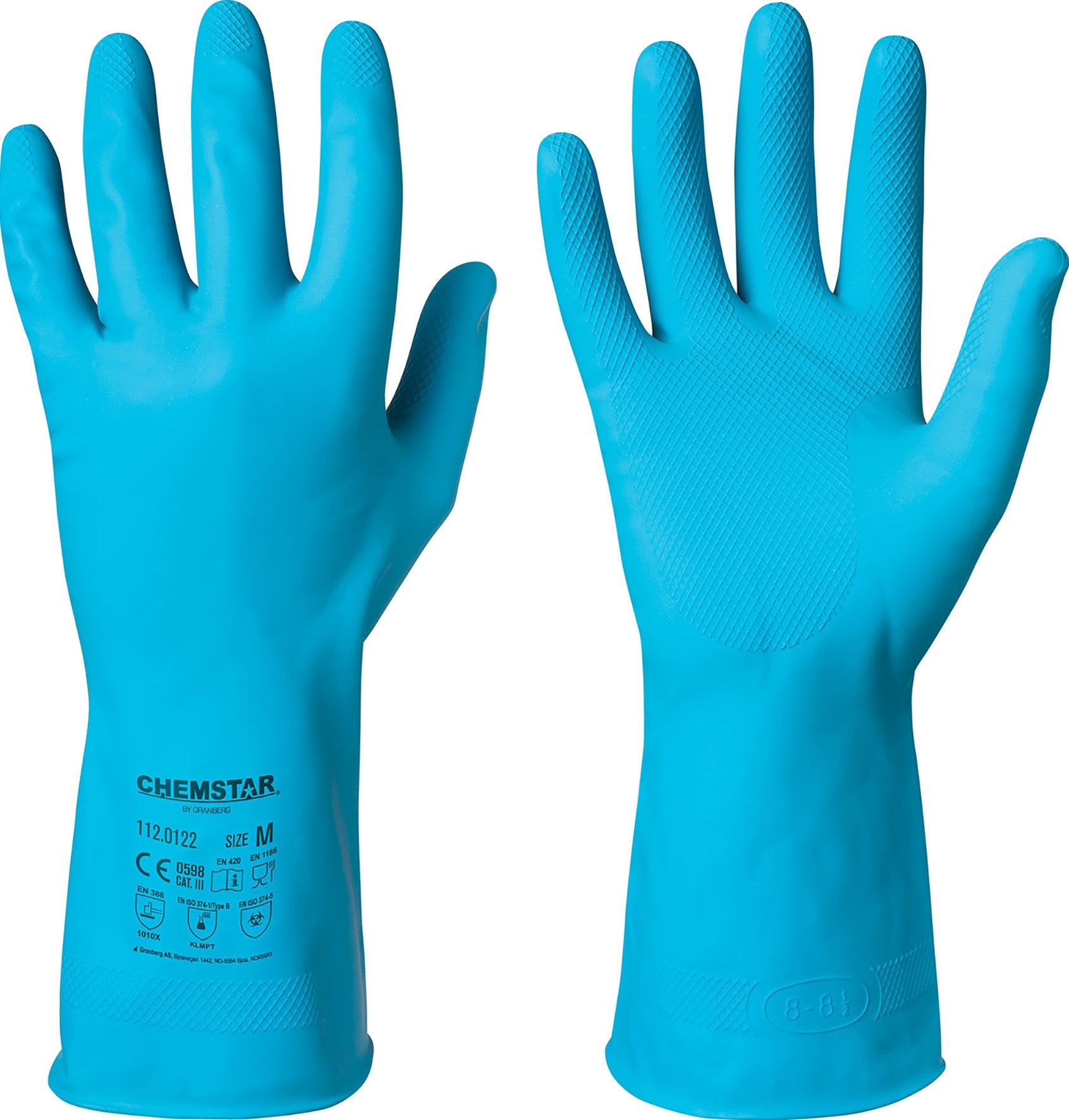 [8556761] Handskar kemikalieresistent latex M Chemstar