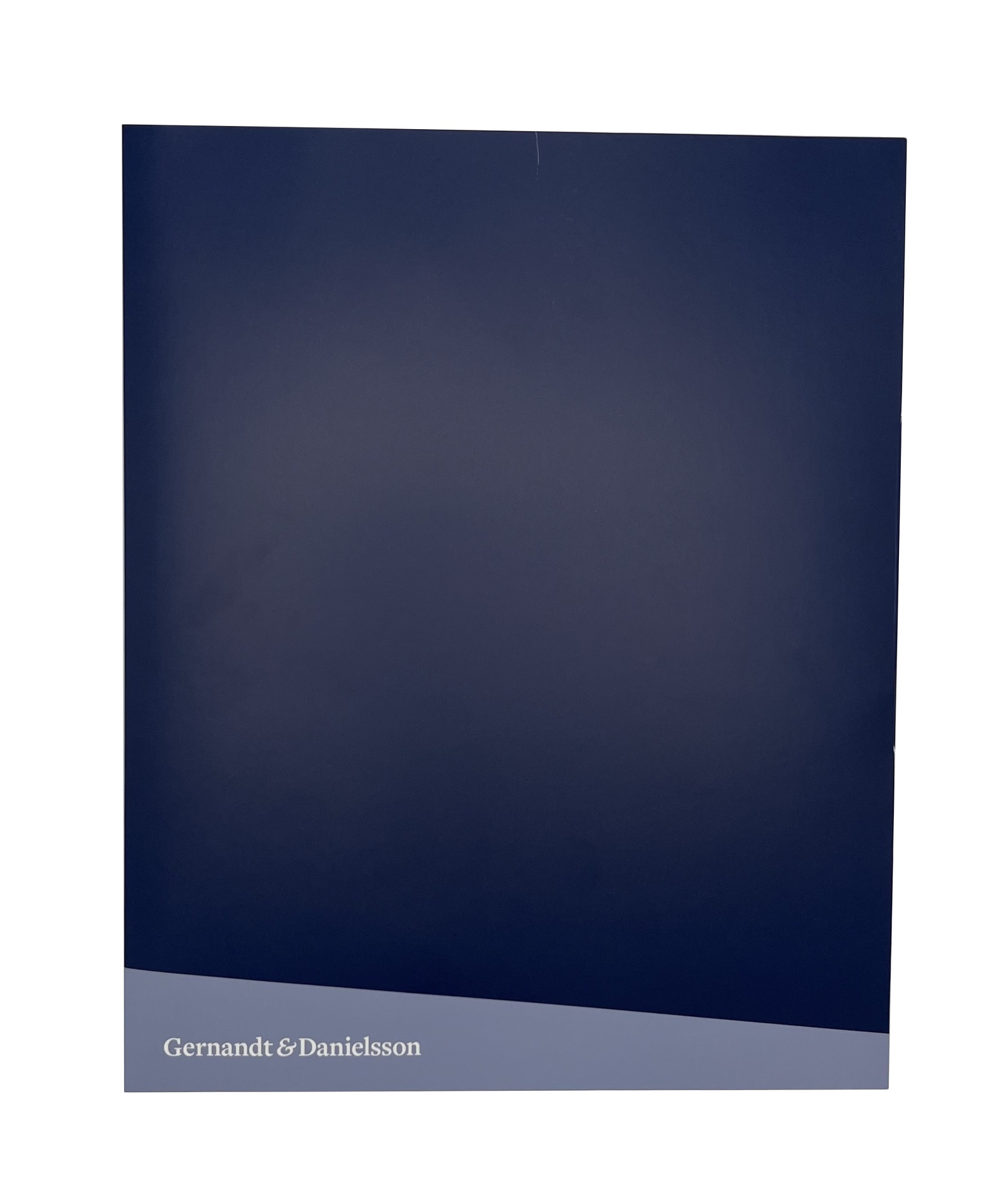 [EEGERNA082] Mapp G&D blå gjord för block och 2 pennhållare och flyerhållare 12st/krt