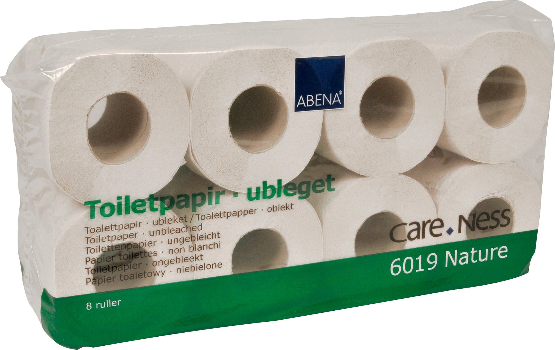 [8563270] Toalettpapper CareNess retur 8 rullar/fp