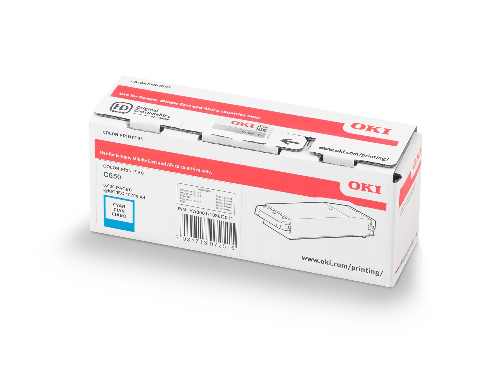 [8564026] Toner OKI C650 Cyan