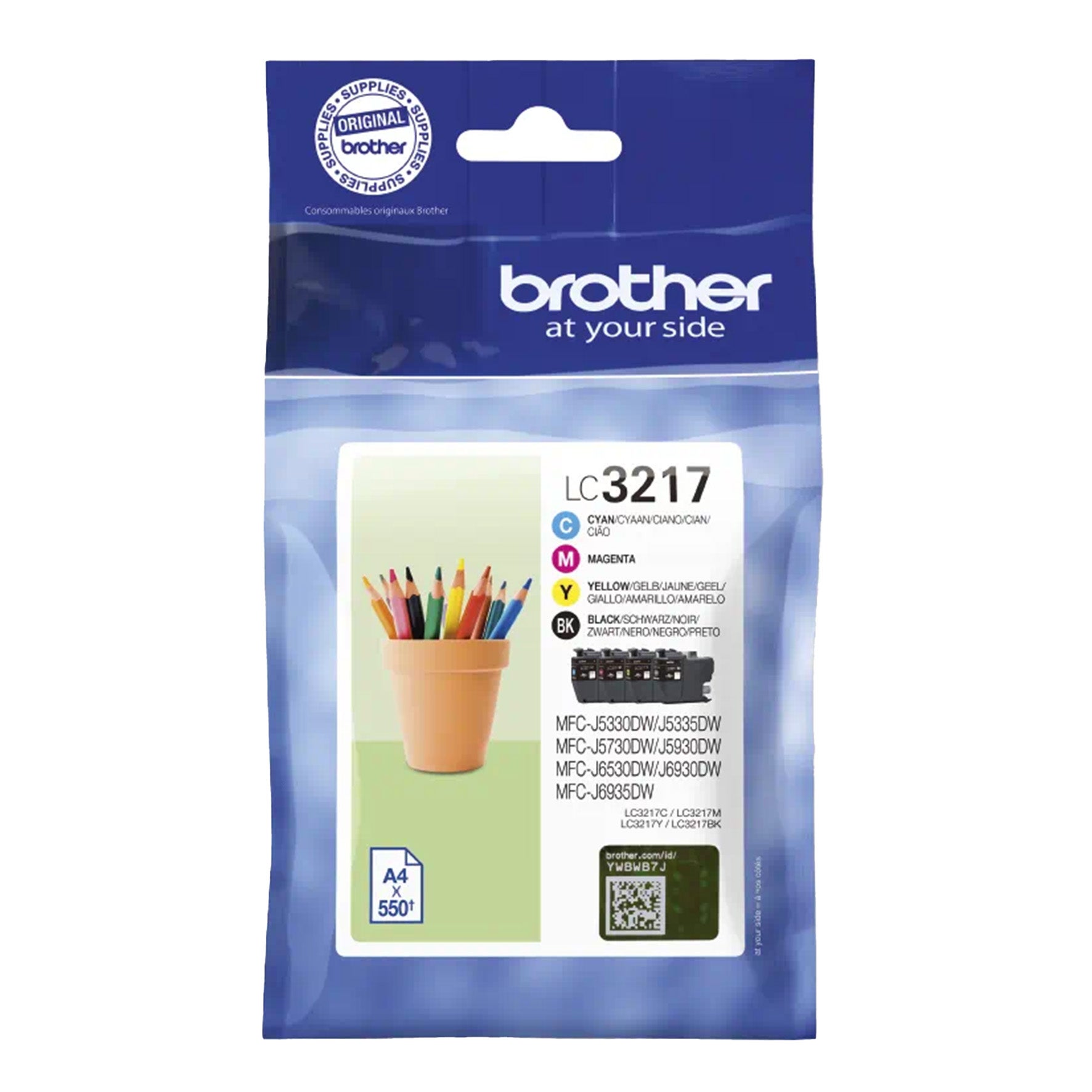 [8563682] Bläckpatroner LC3217VALDR value pack CMYK