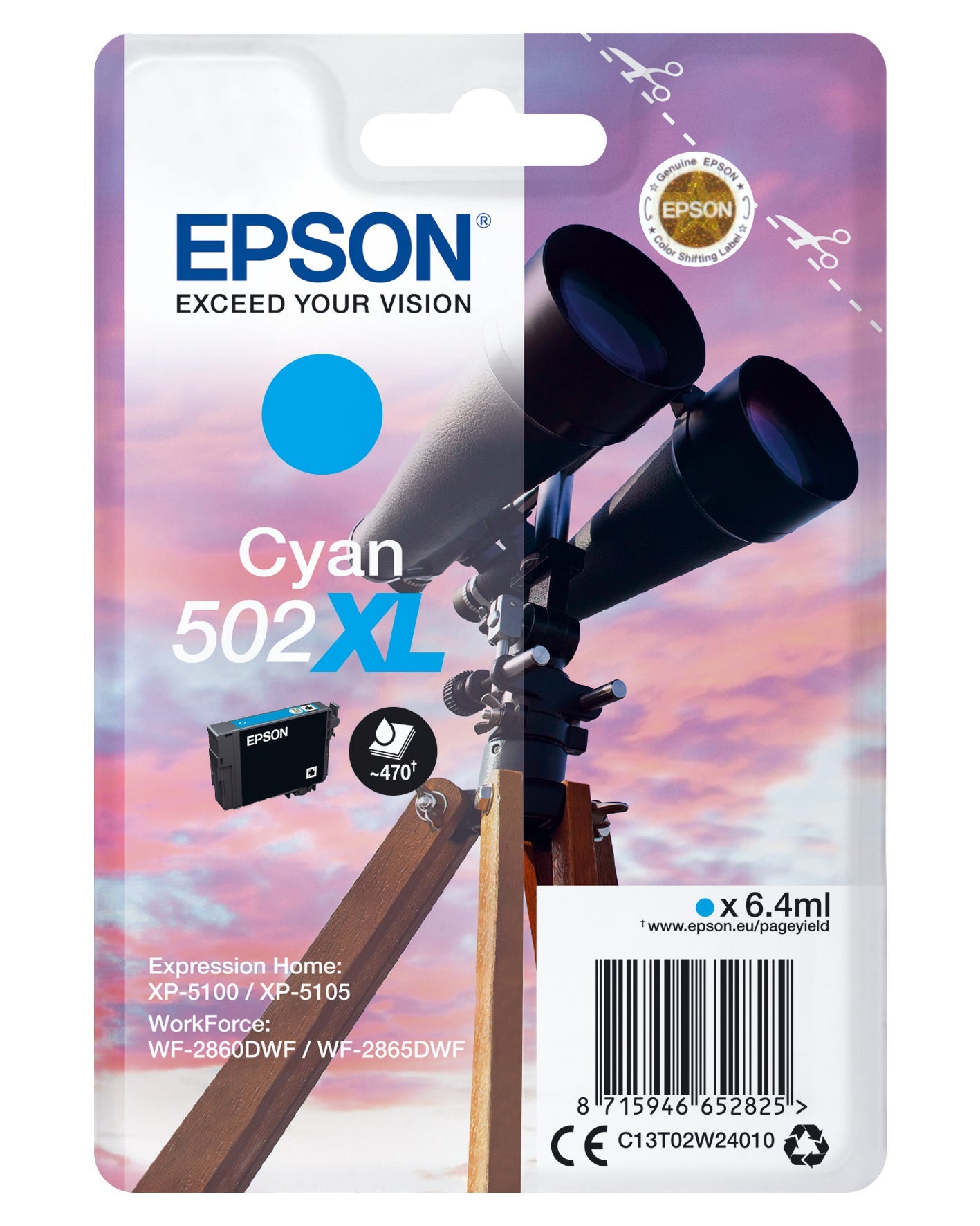 [8563859] Bläck Epson T502 XL Cyan