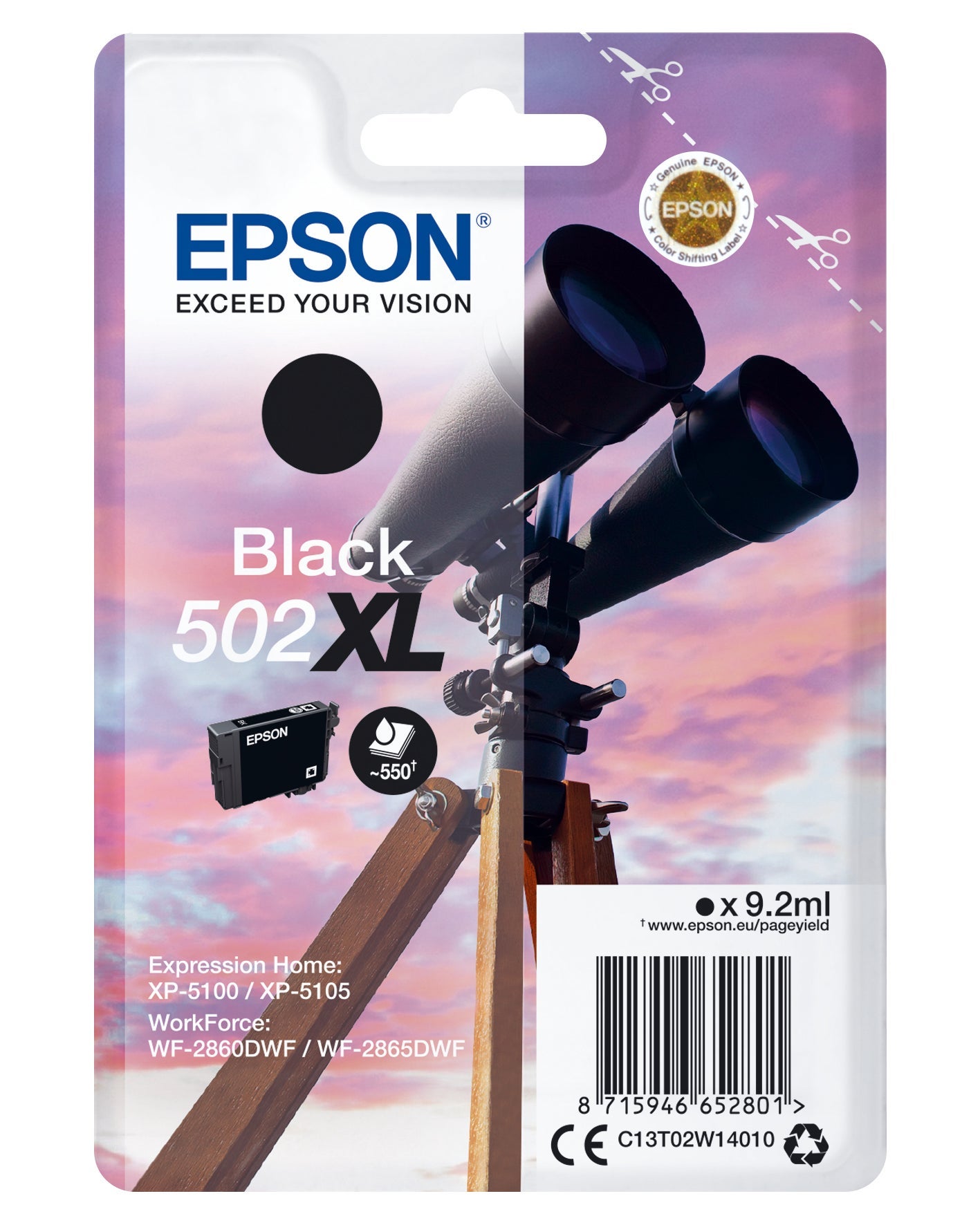 [8563858] Bläck Epson T502 XL Svart