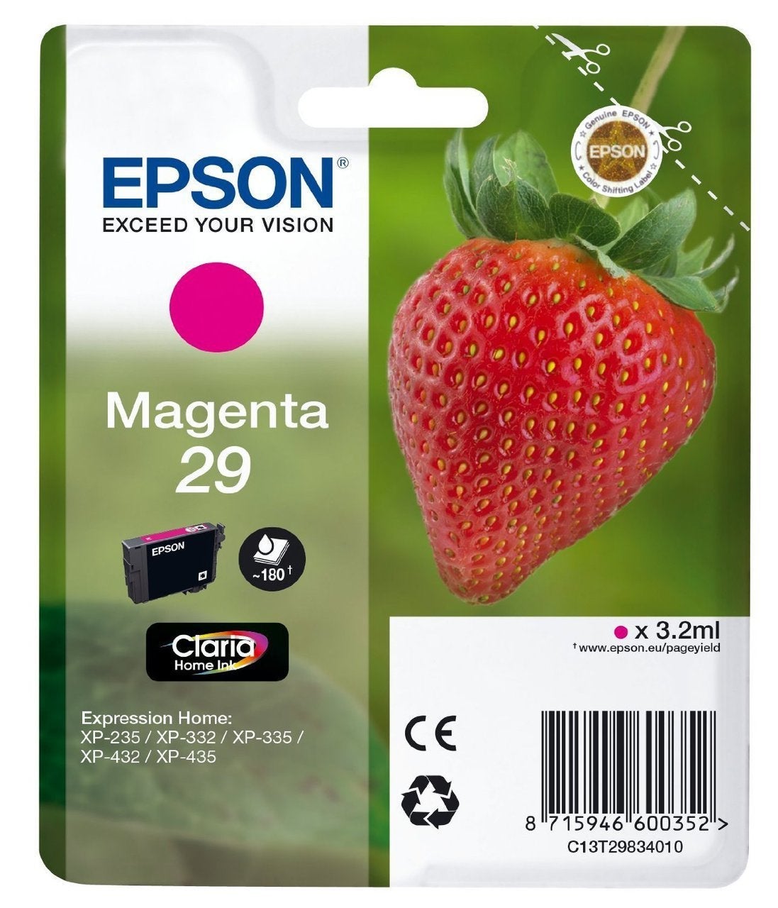 [8563909] Bläckpatron Epson 29 Magenta