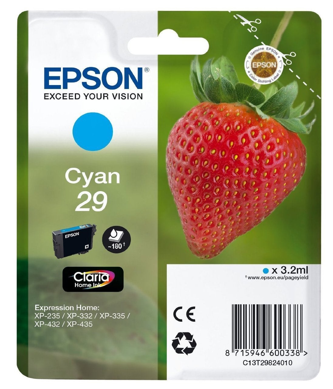 [8563908] Bläckpatron Epson 29 Cyan