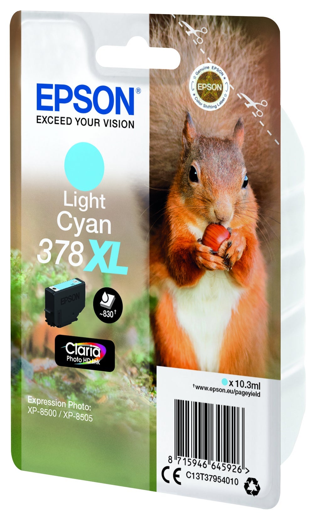[8563929] Bläck Epson T378 XL Light cyan