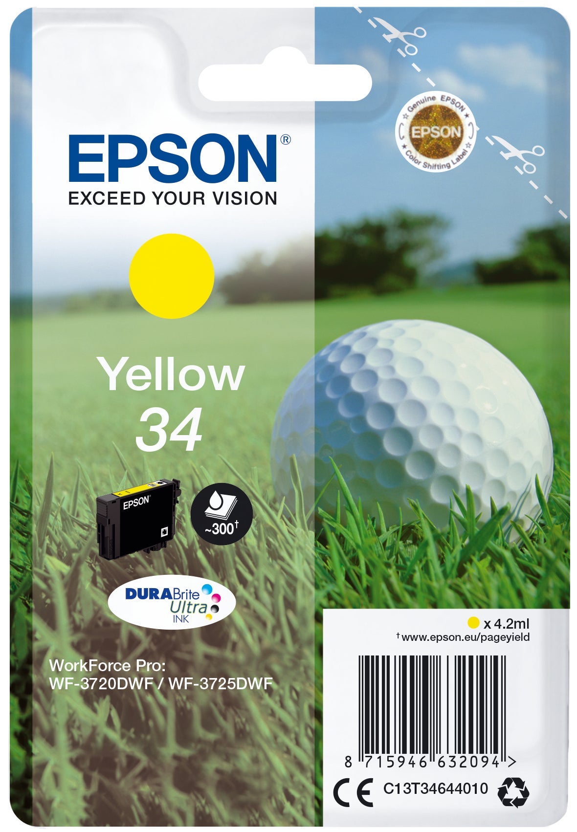 [8563915] Bläckpatron Epson T3464 Gul