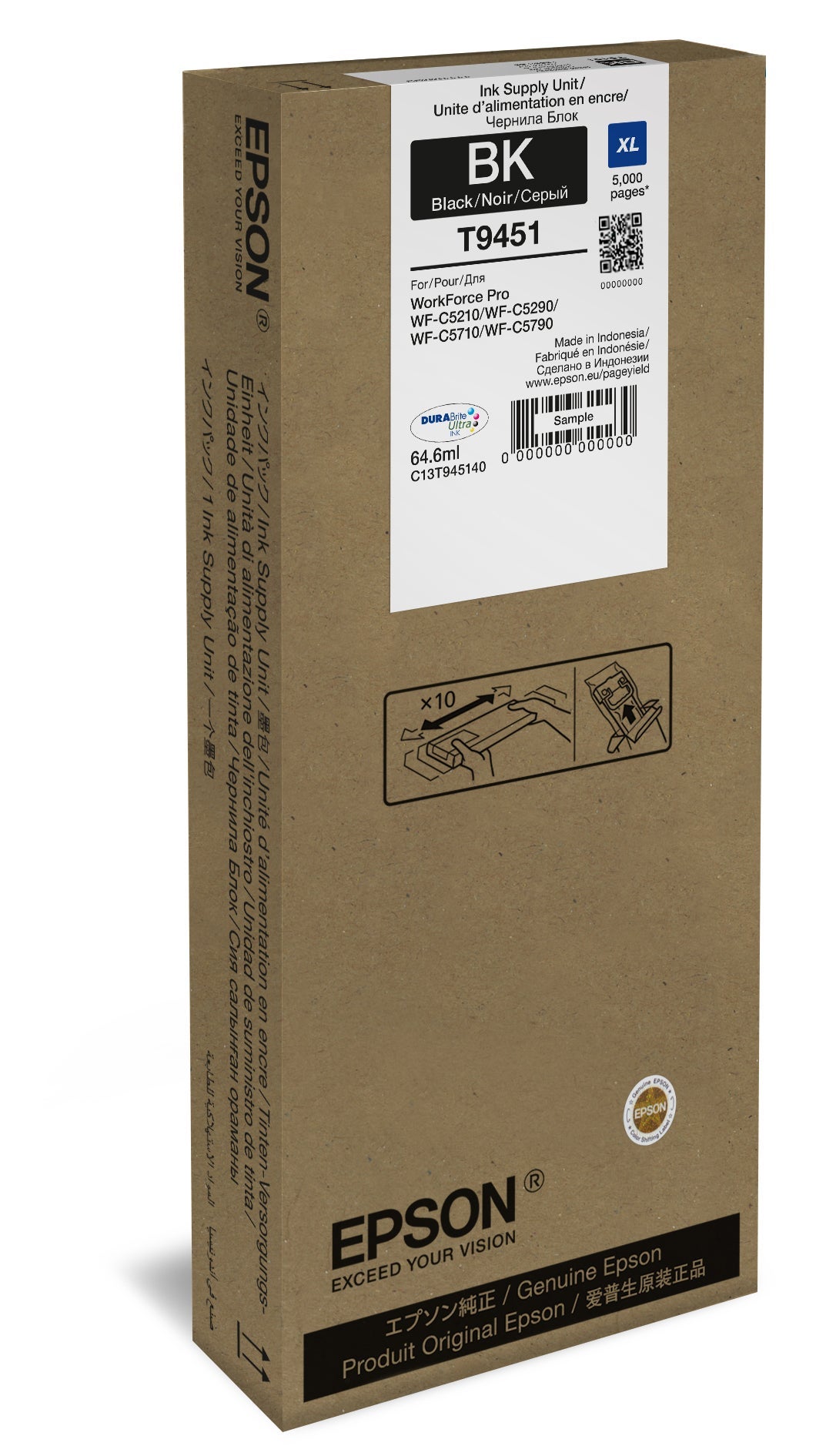 [8563941] Bläck Epson WF-C5 XL Svart
