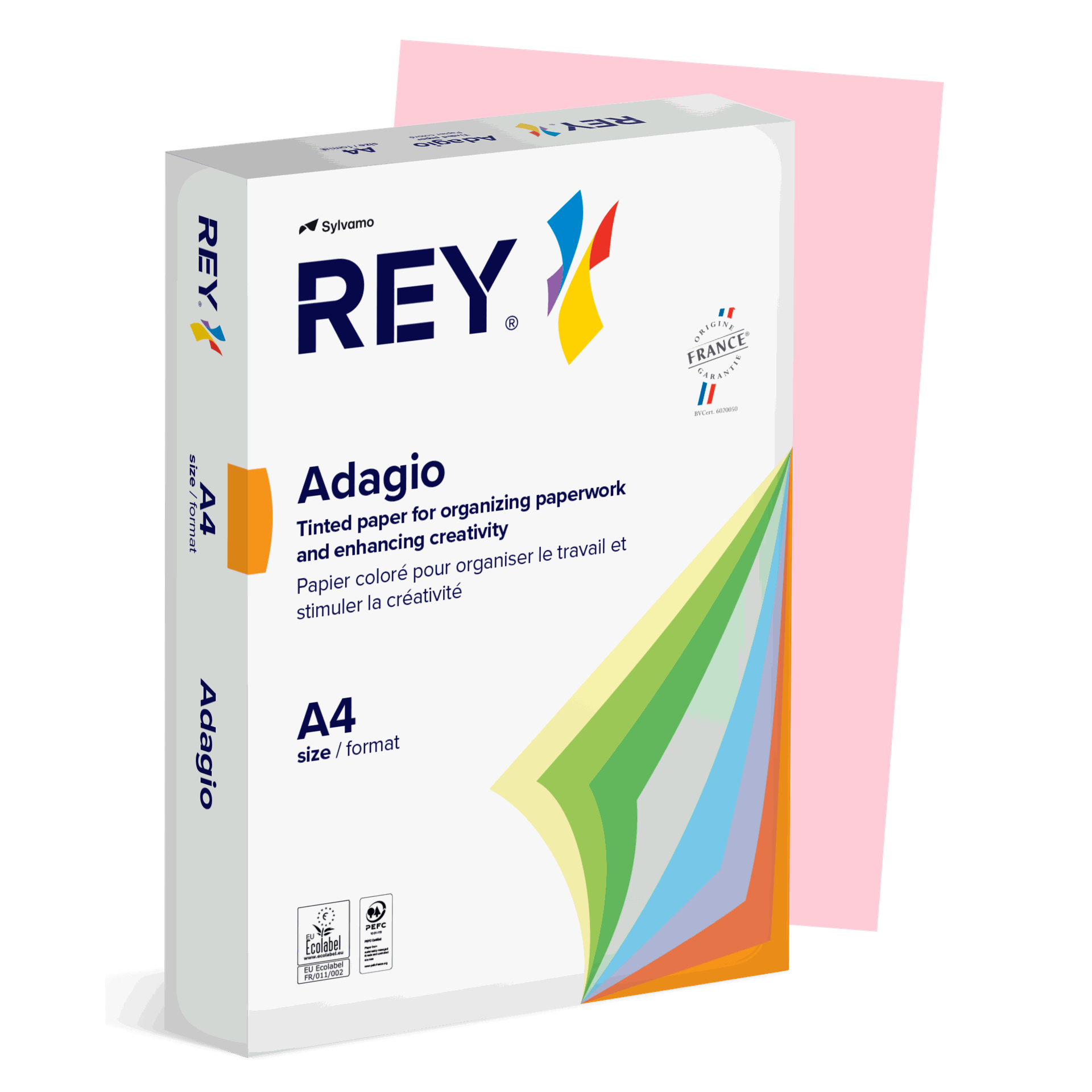 [1610489] Färgat kopieringspapper Rey Adagio A4 80 g 500/fp Pink