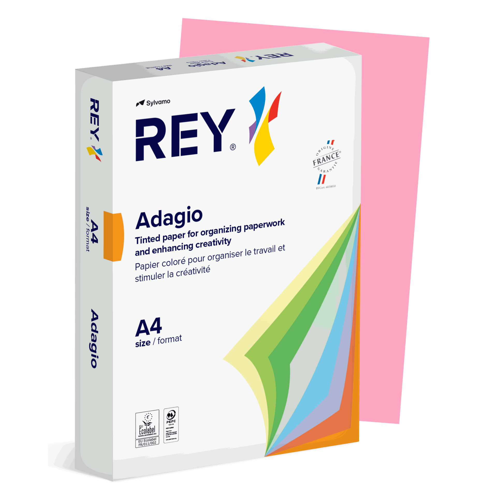 [1610405] Färgat kopieringspapper Rey Adagio A4 80g 500/fp Candy