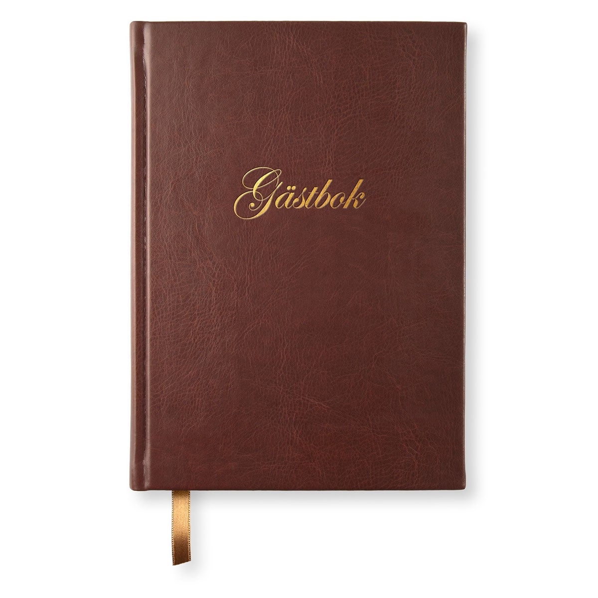 [2635407] Gästbok Paperstyle Konstläder Brun