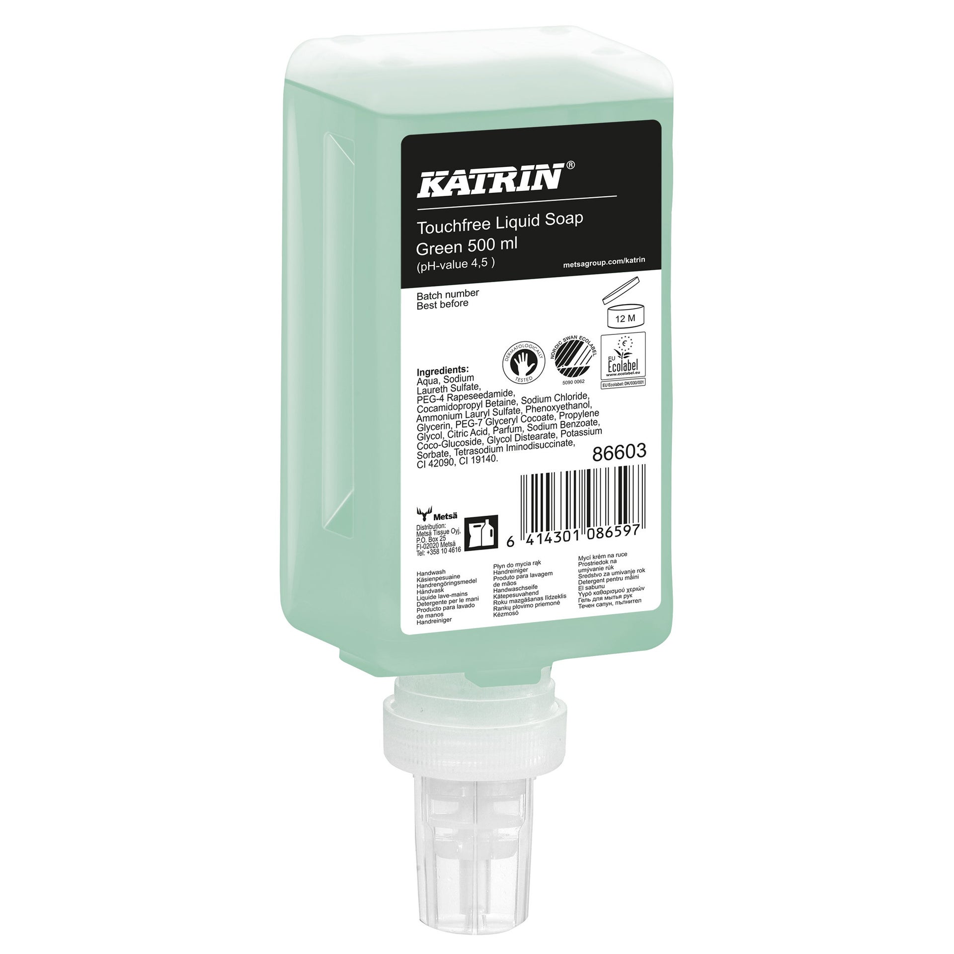 [8564155] Flytande tvål Fresh Touchfree 500 ml Katrin