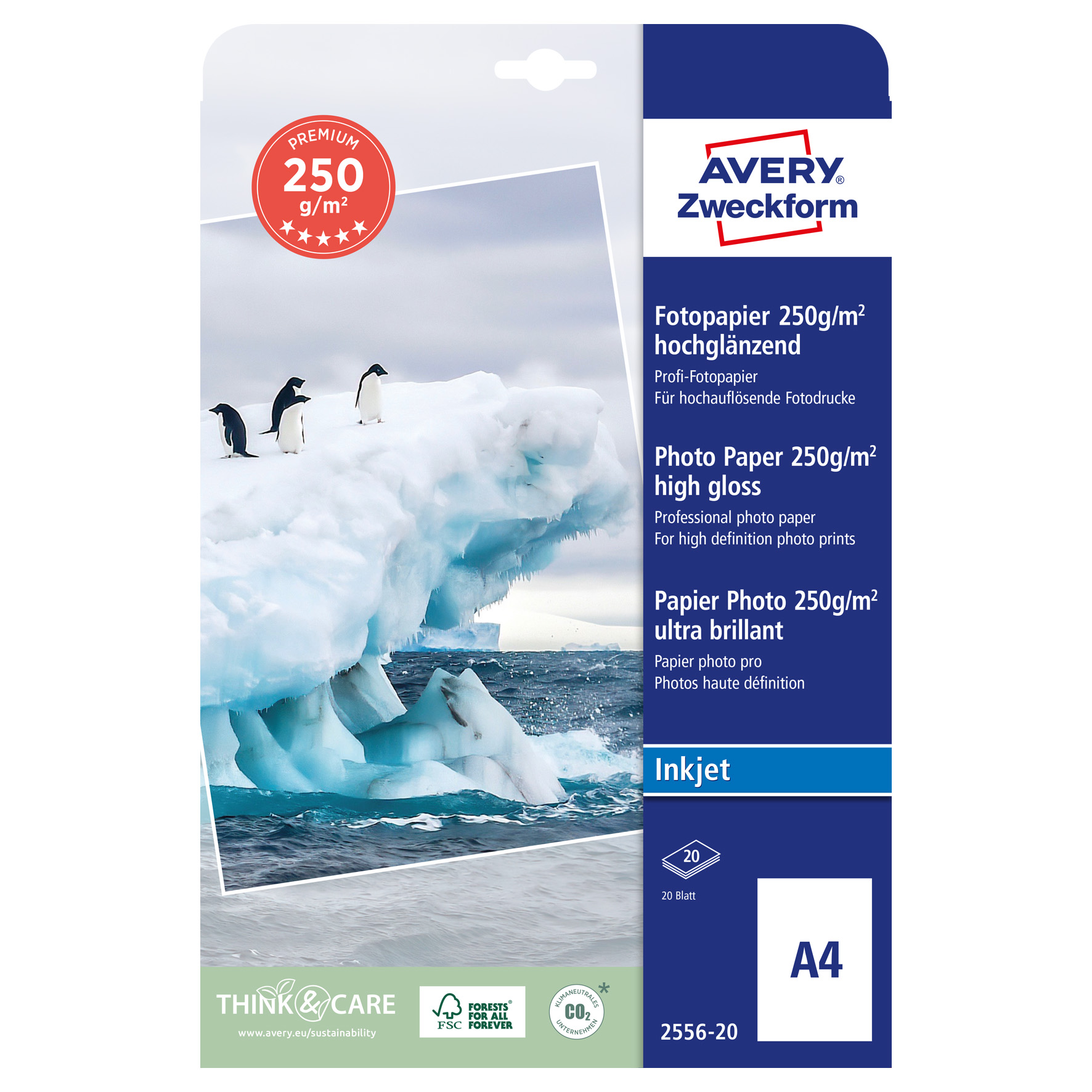 [1178940] Fotopapper 250g p.gloss  20/fp