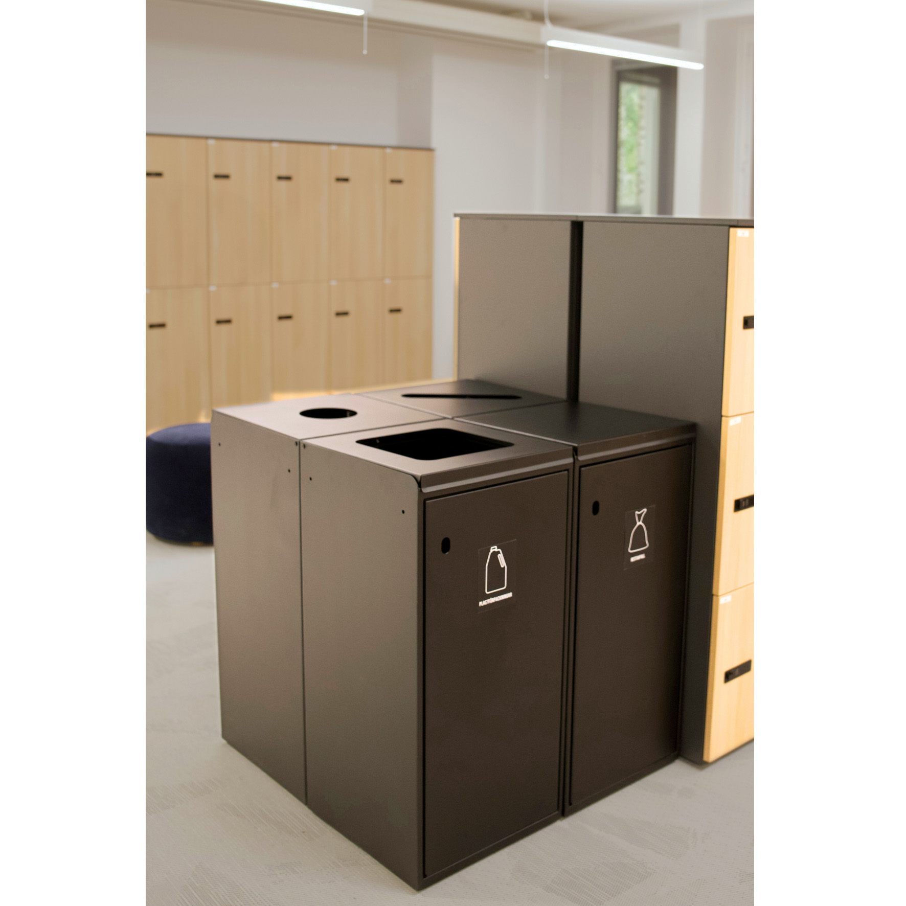 [8564351] Sorteringskärl 125L sv. runt