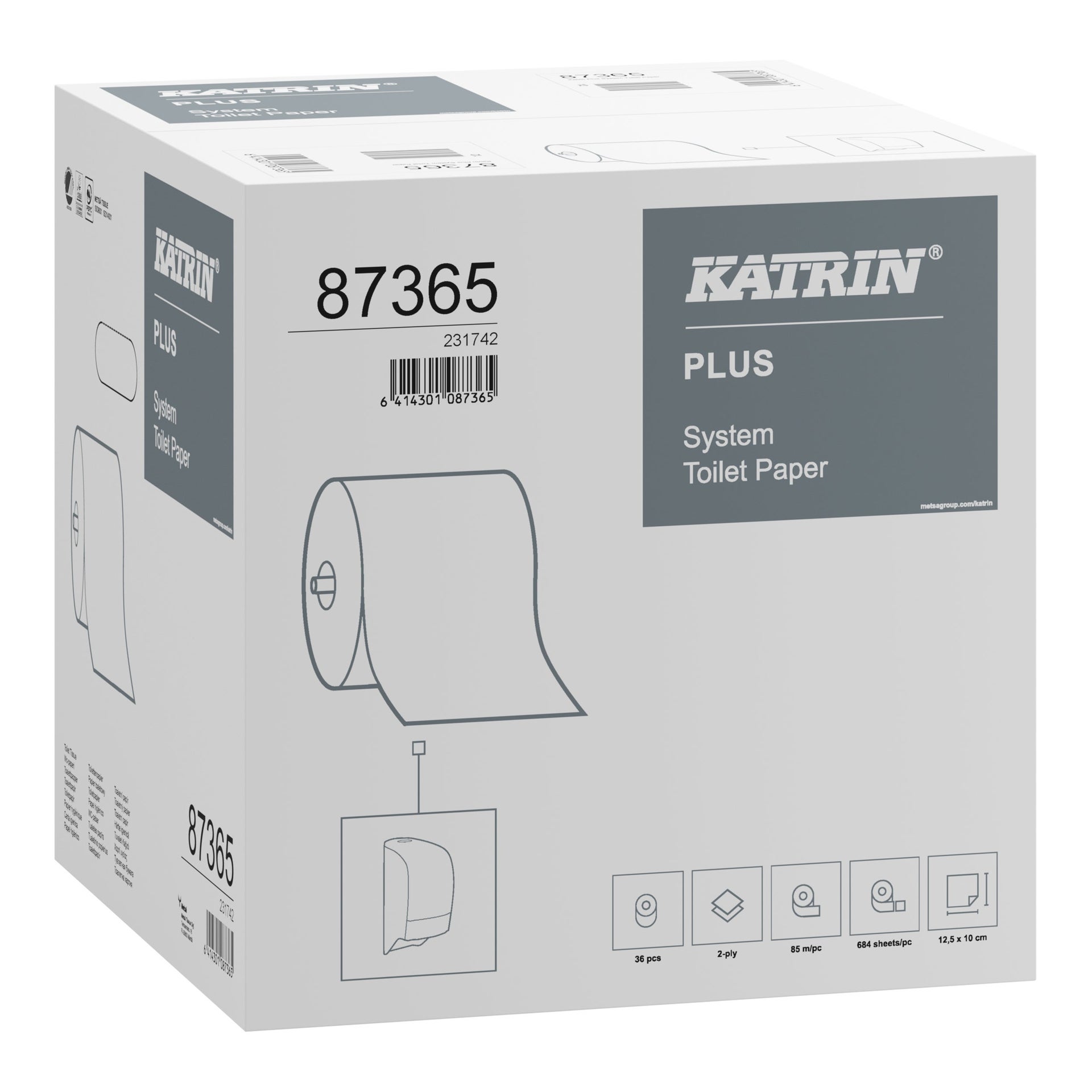 [8564601] Toalettpapper Katrin Plus System 36/trp