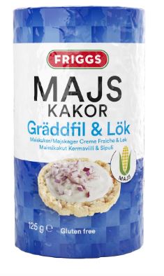 [EE00326] Majskakor med gräddfil & lök 125gram