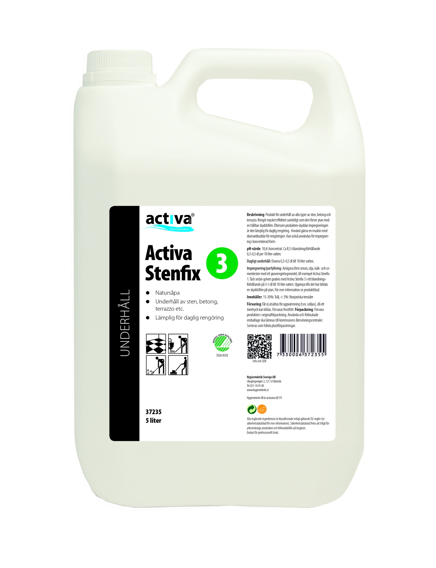 [8565152] Natursåpa Stenfix 3 oparf. 5L