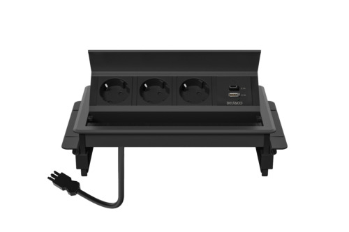 [8565079] Skrivbordseluttag 3 + A+C USB