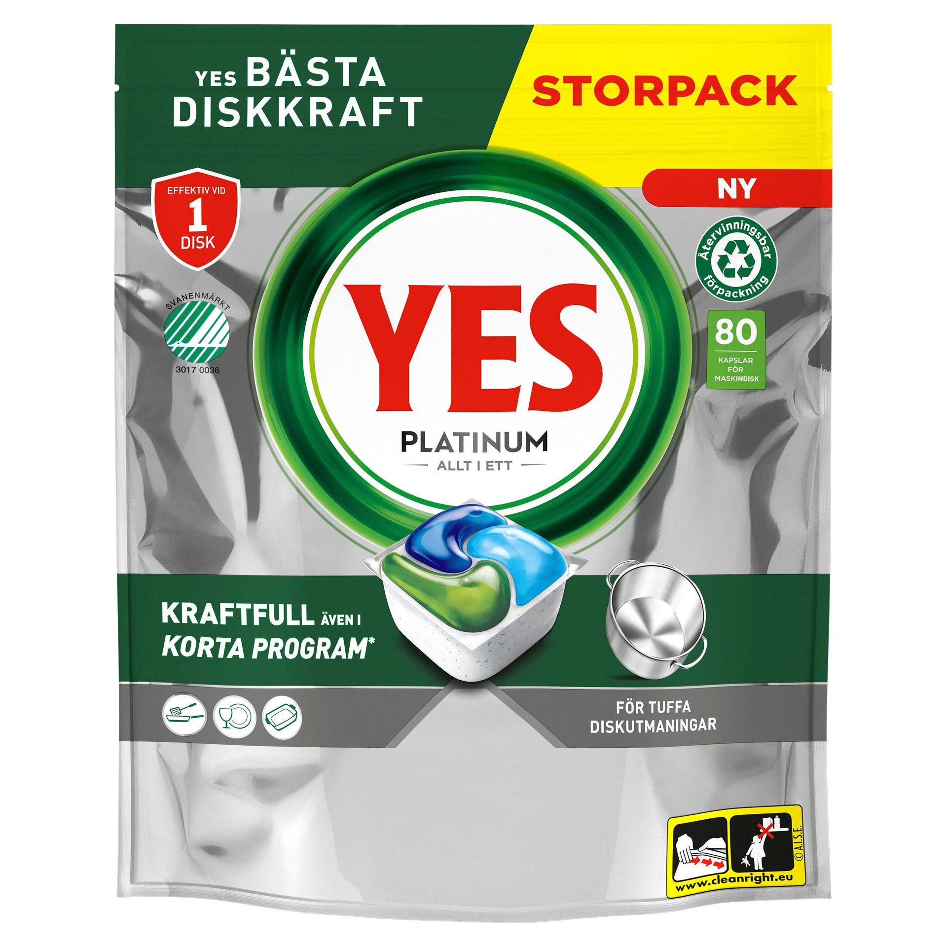 [8564592] Maskindisk YES Platinum 80