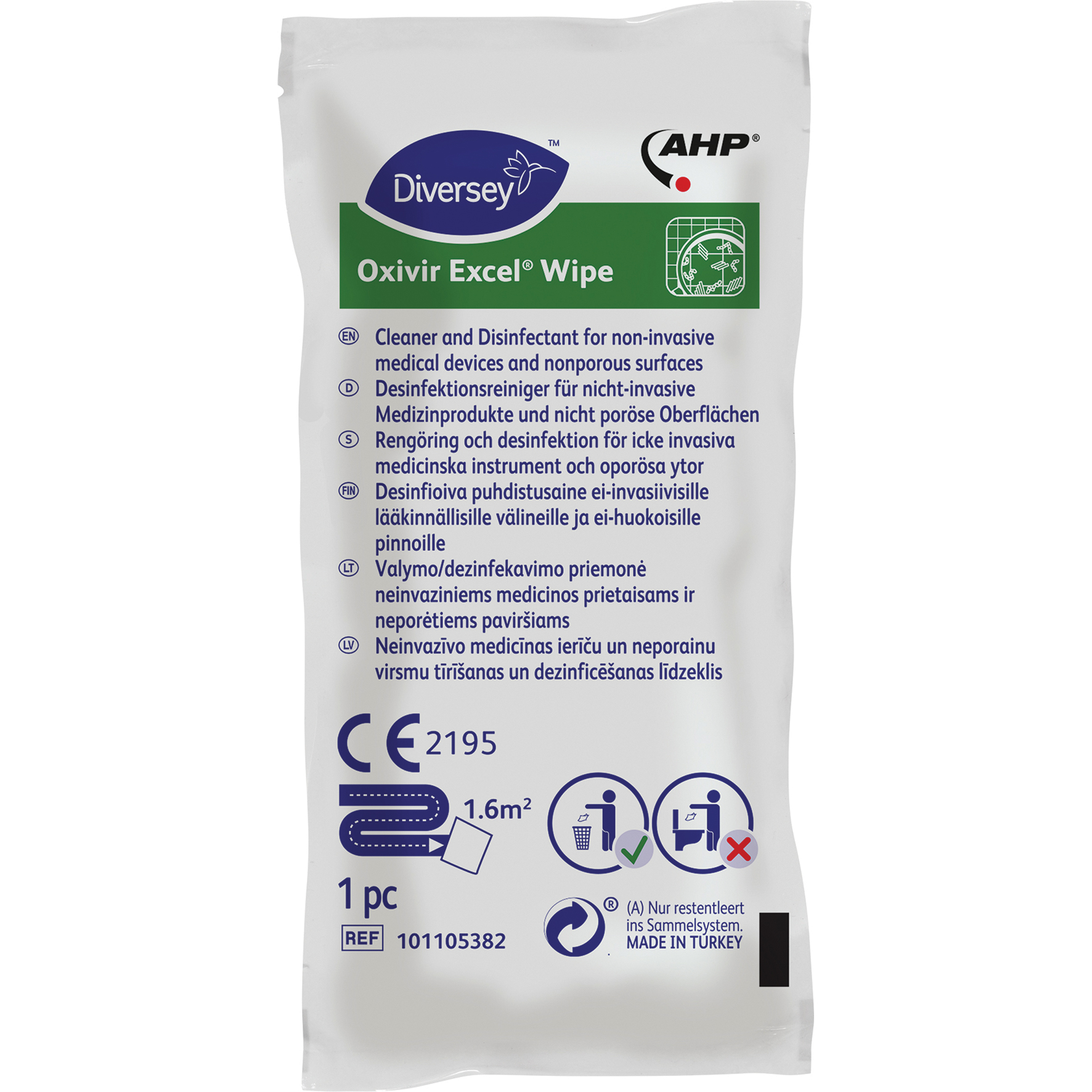 [8558580] Oxivir Excel Wipes 1000 st