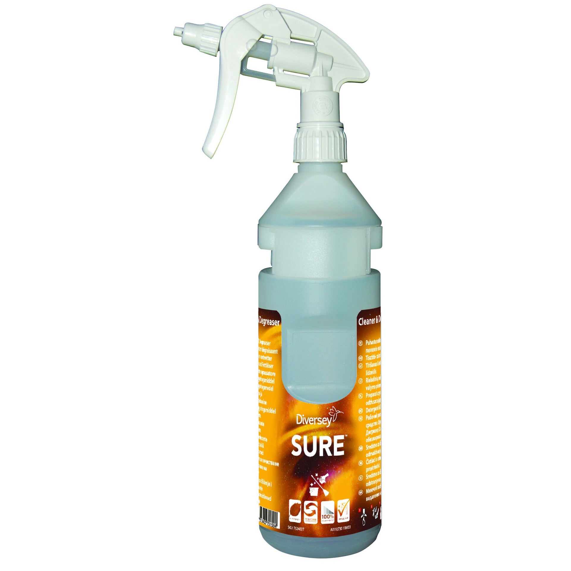[8561604] Sprayflaska SURE Cleaner & Degreaser 0,75 liter