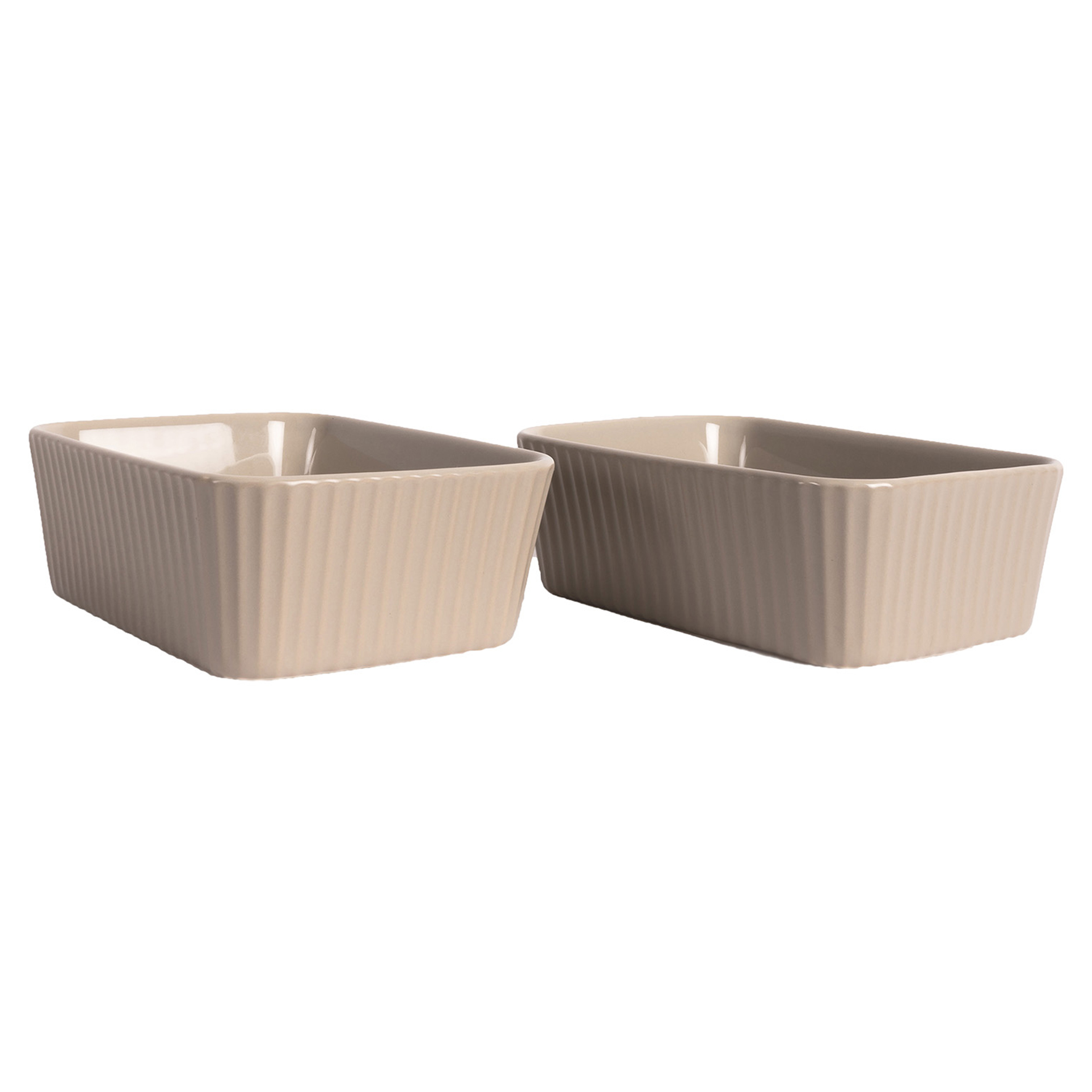 [8560674] Ugnsform mini Flora 2-p beige