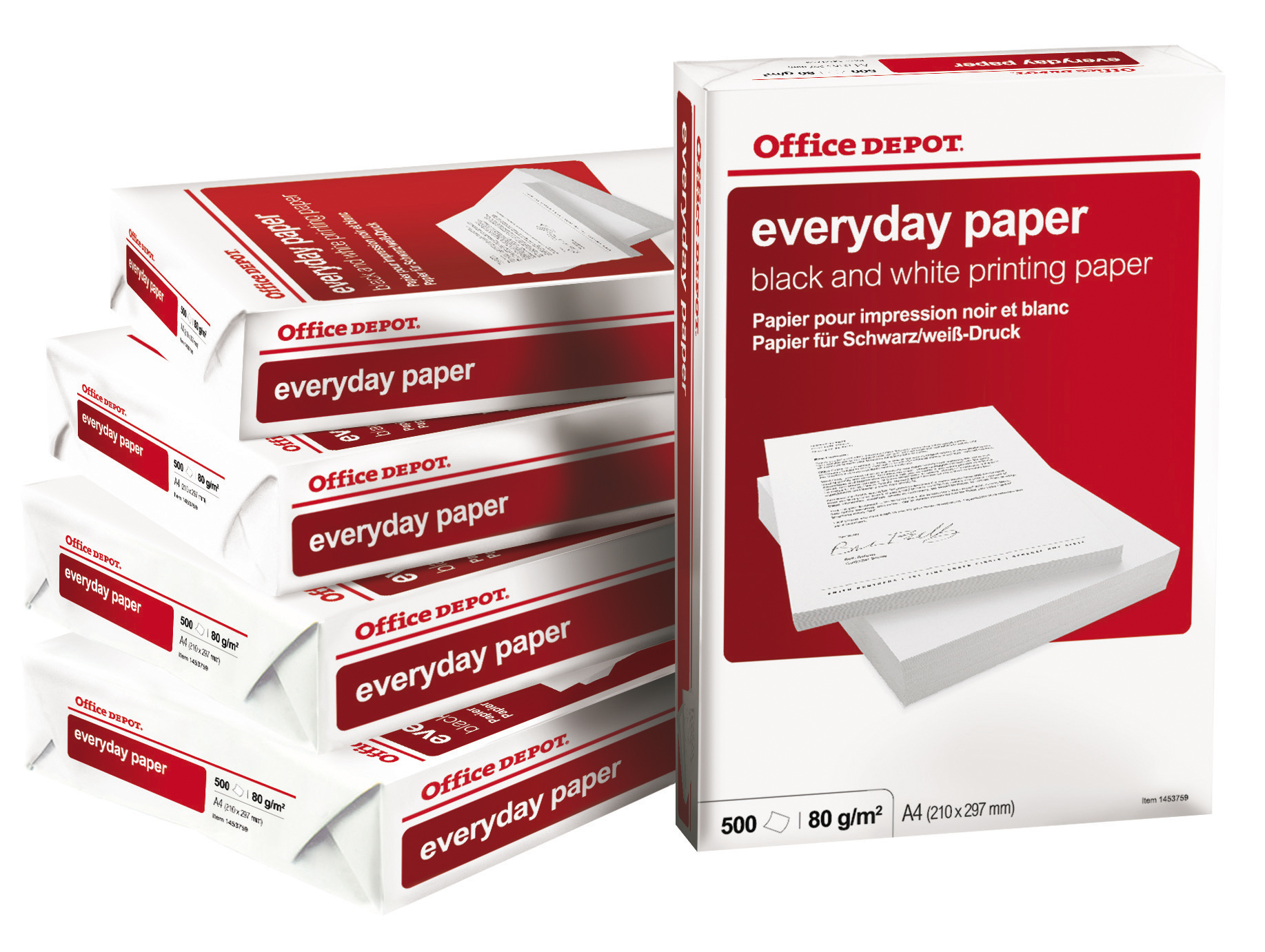 [1049865] Papper Everyday A4 Hålat 500 ark/fp