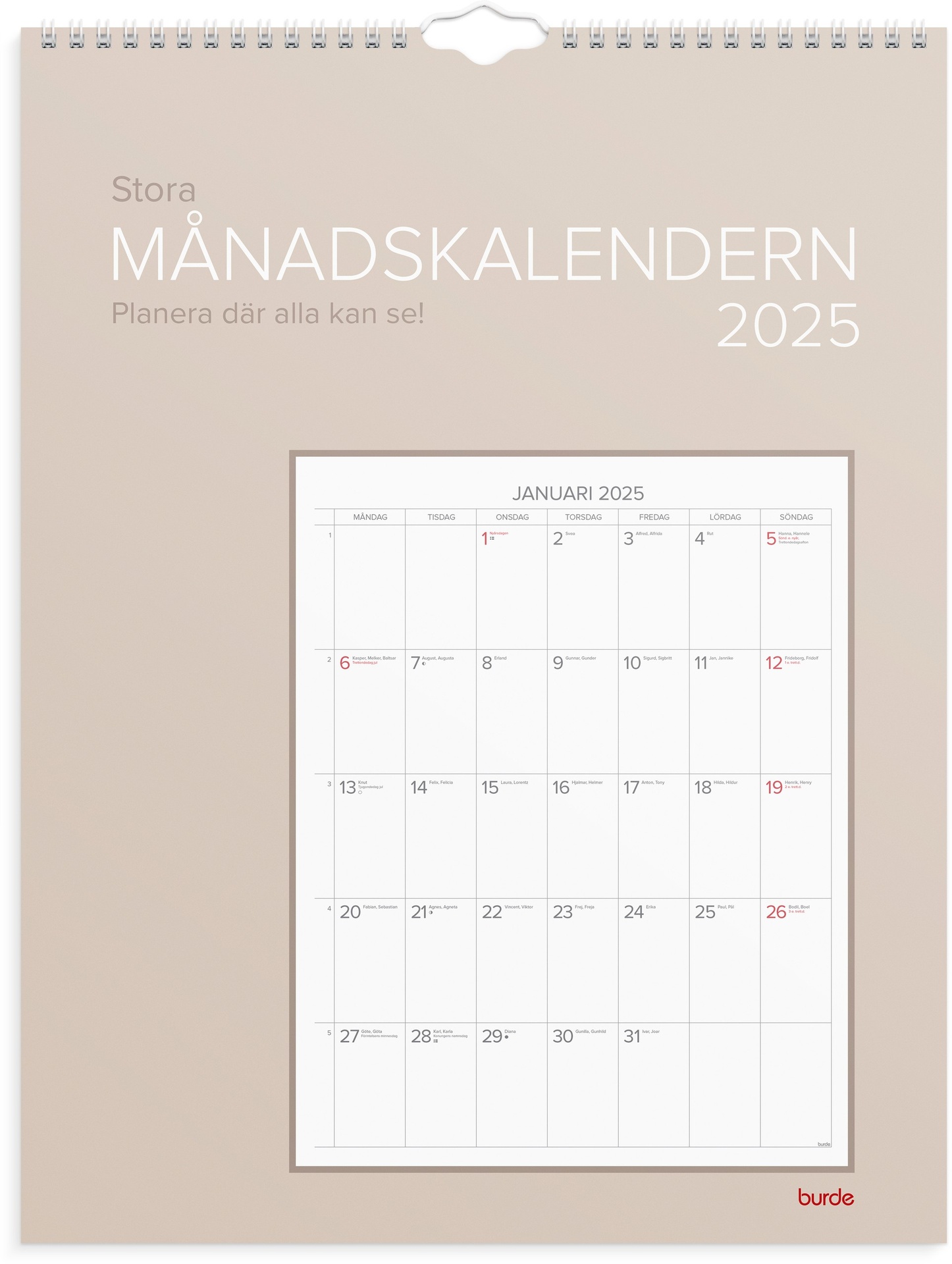 [61172625] Stora Månadskalendern 2025