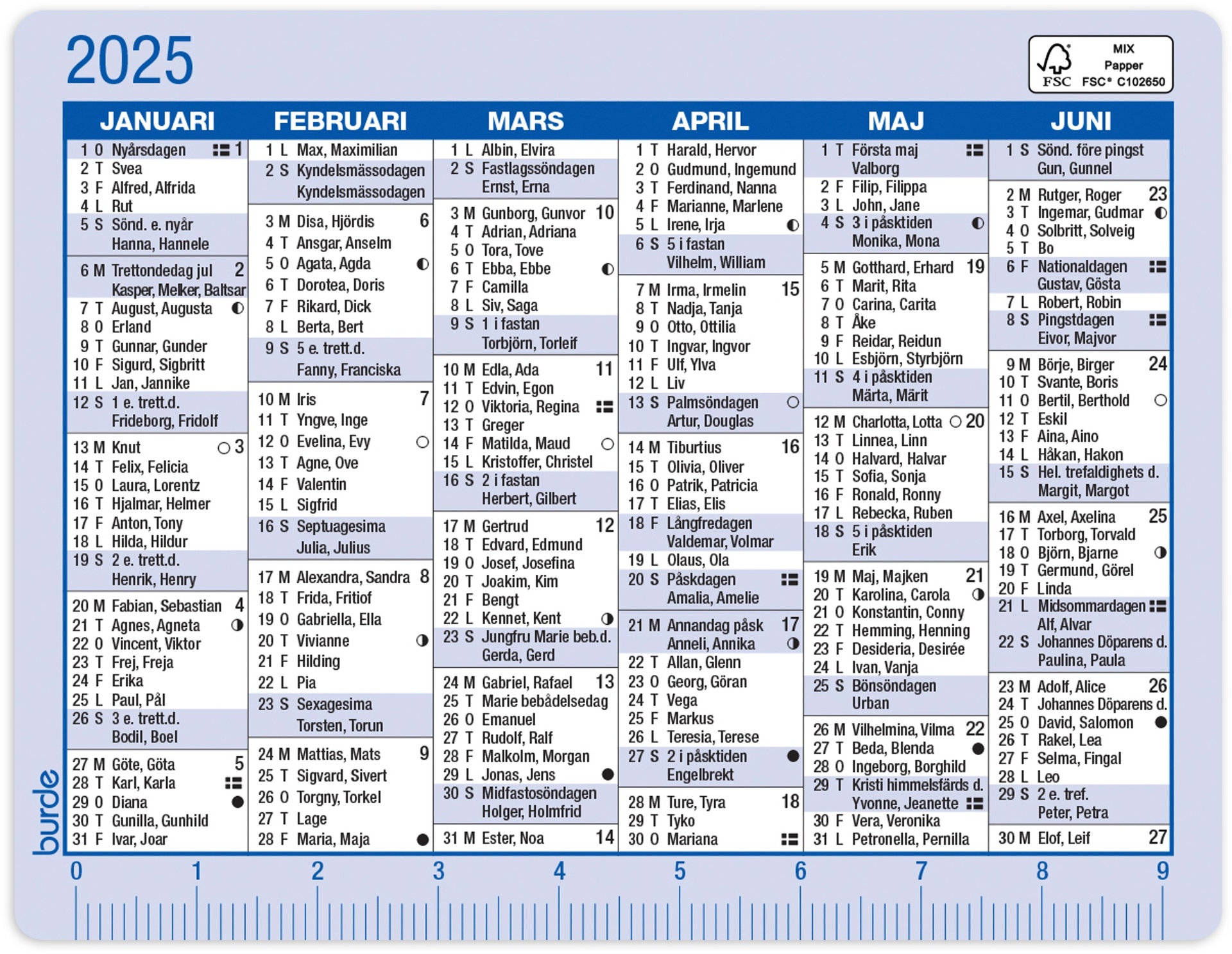 [61313525] Kalender 2025 Kalenderkort