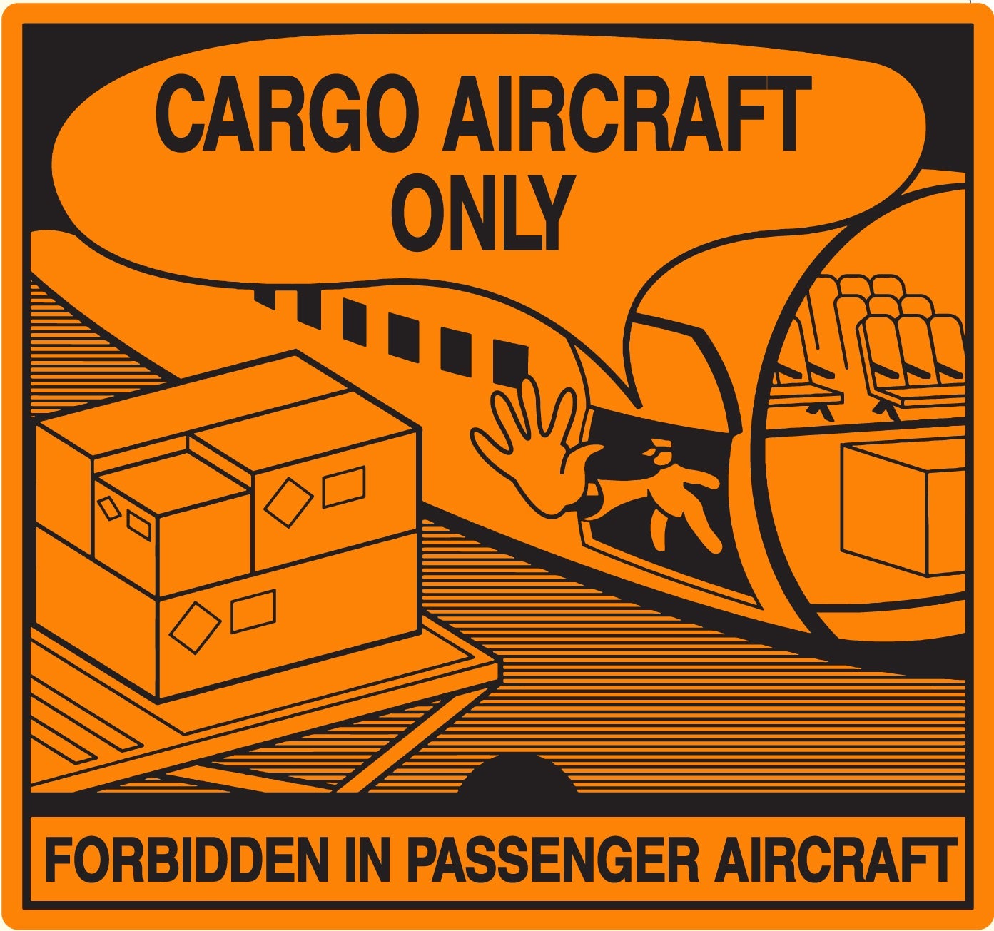 [8564912] Farligt gods-etiketter Cargo Aircraft Only 500 st/rulle