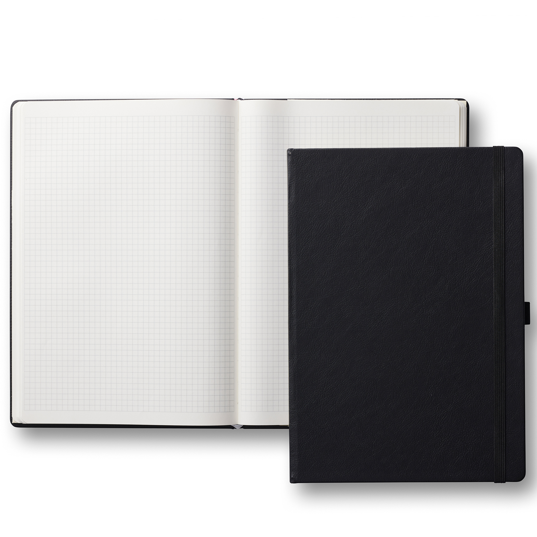 [8564264] Ant.bok Classic A4 rutat svart