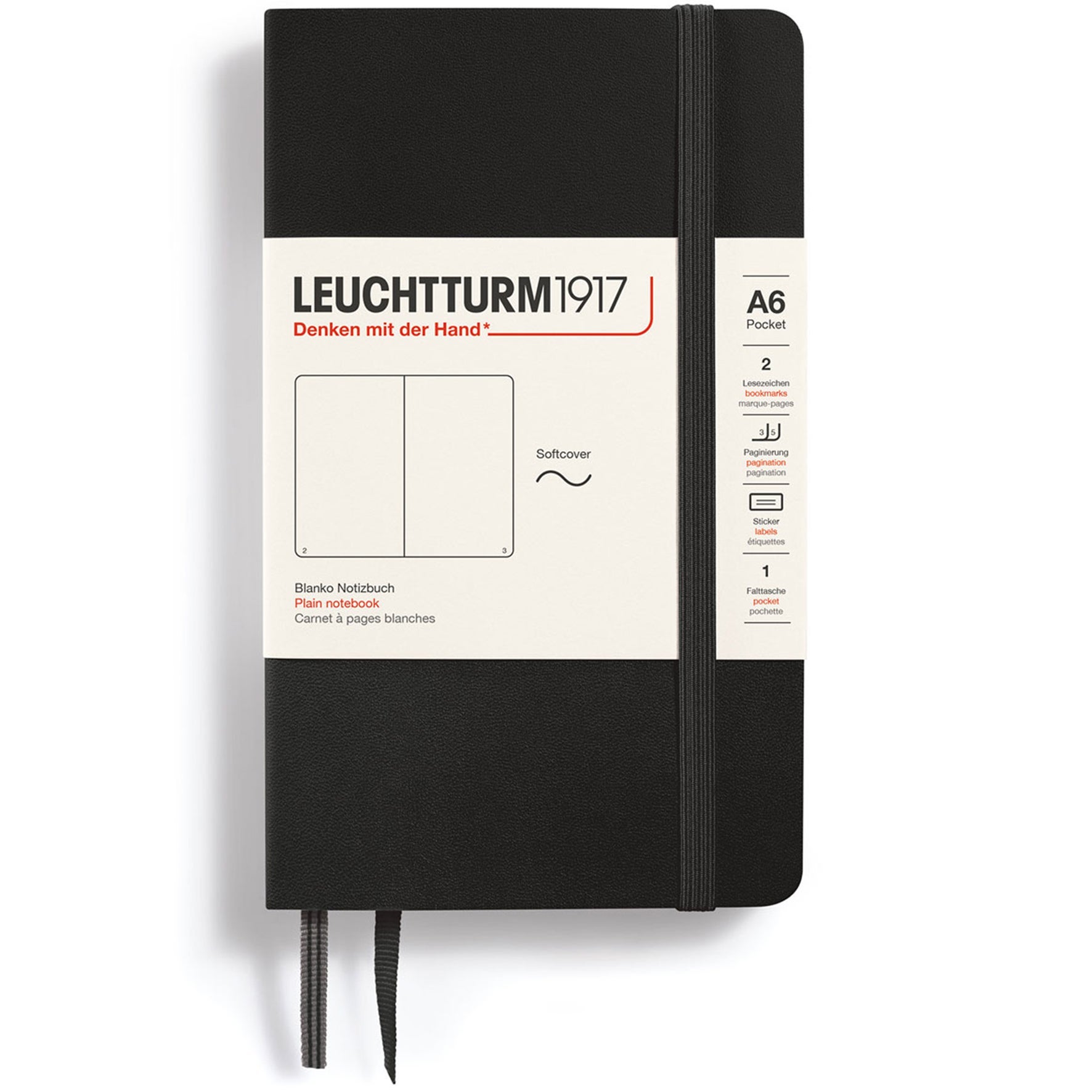 [2634971] Anteckningsbok A6 soft blank black