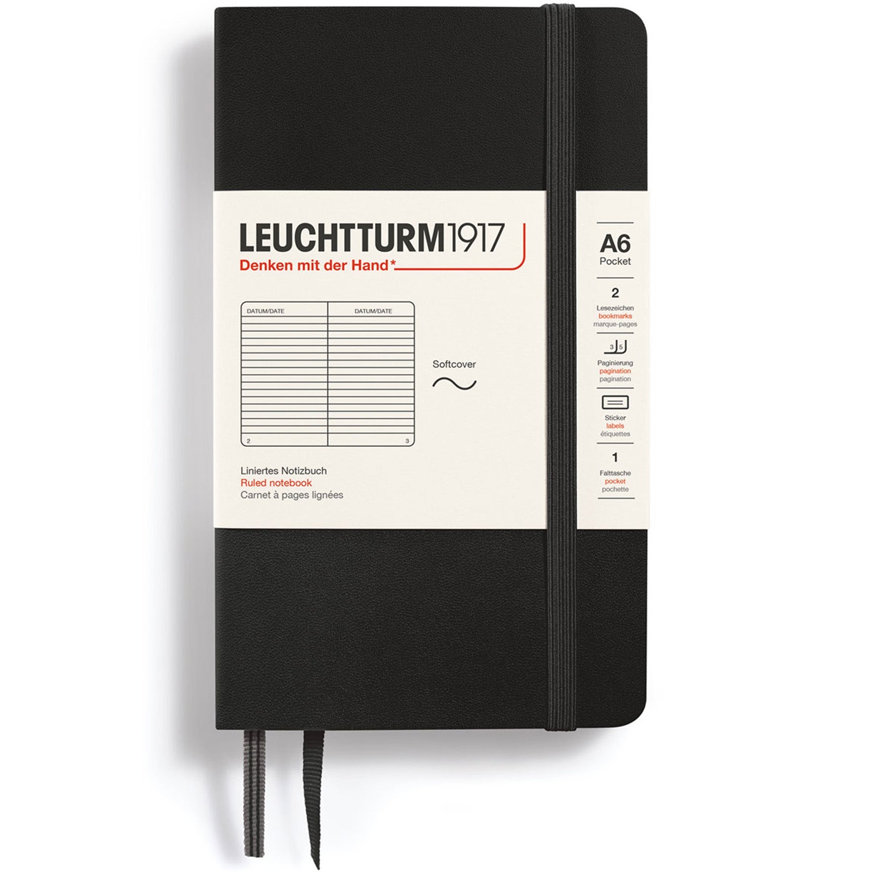 [2634970] Ant.bok A6 soft linj black