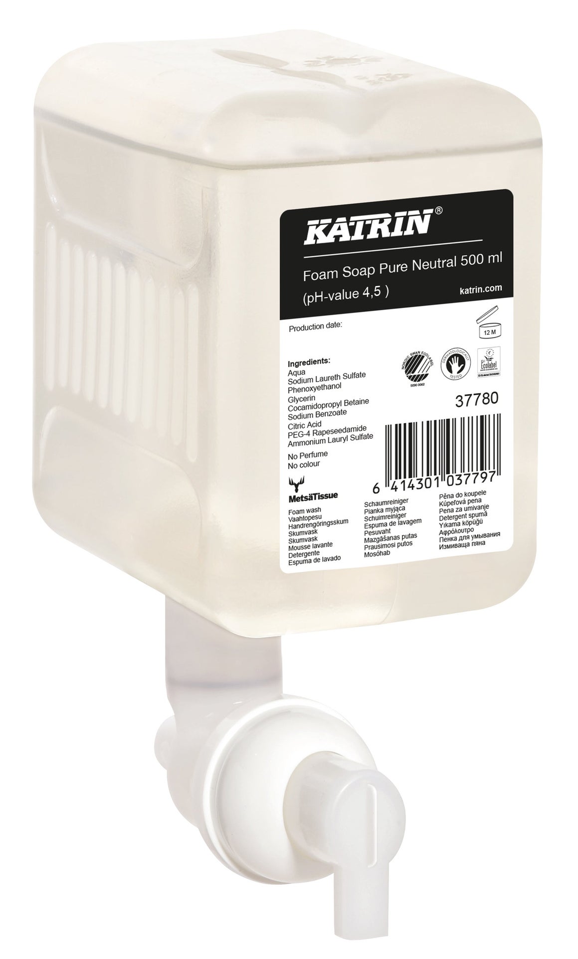 [8563259] Skumtvål Pure Neutral 500 ml Katrin