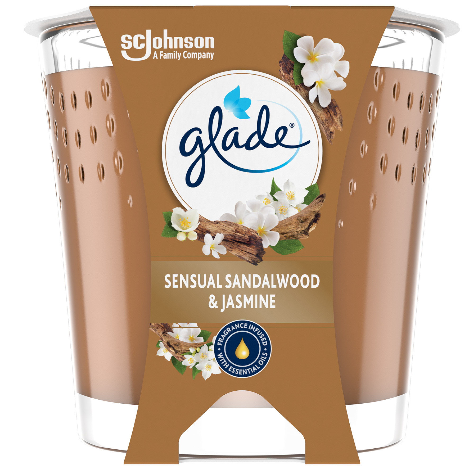 [8565832] Glade Doftljus Sandalw/J 112g