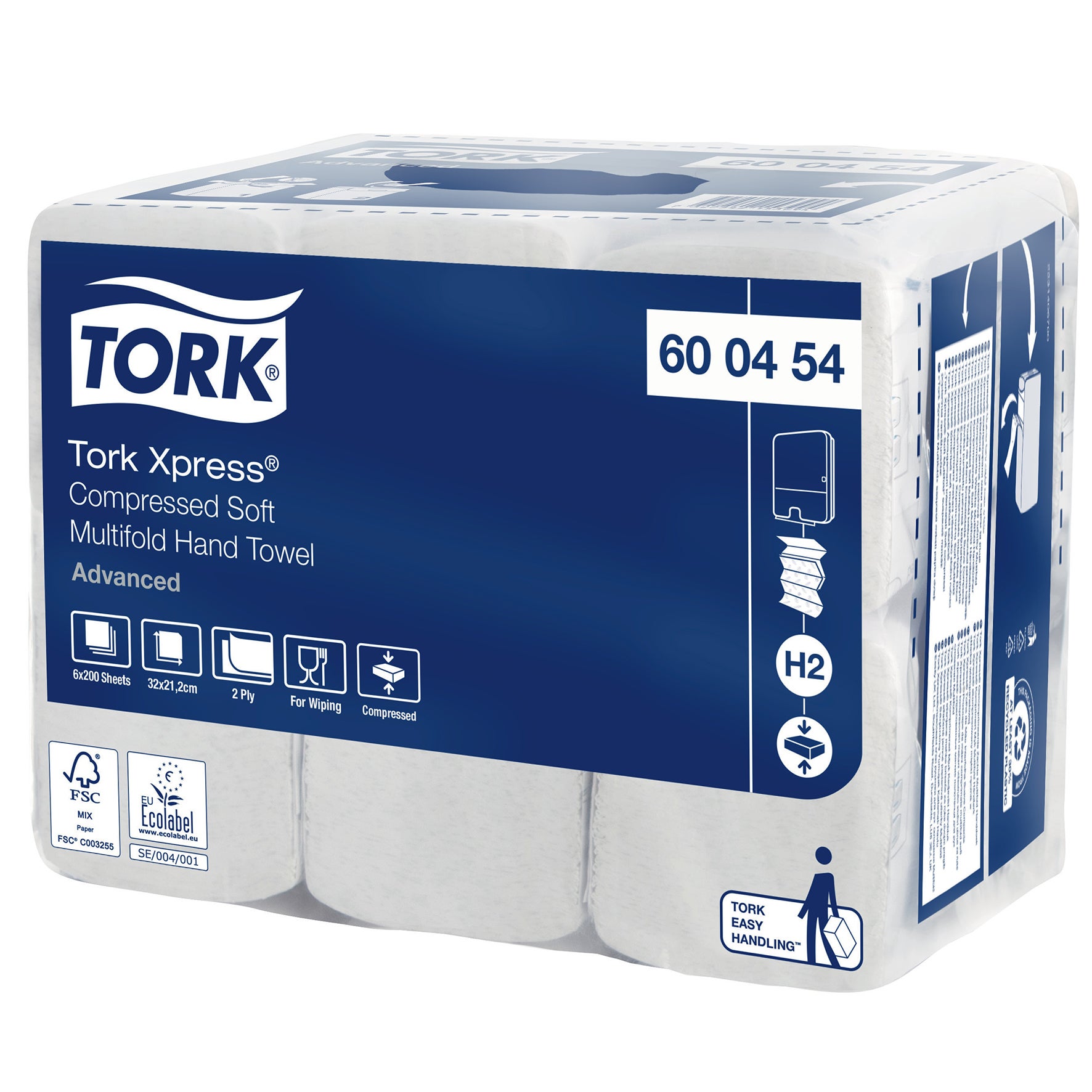 [8565689] Pappershandduk Tork Xpress® M Advanced Compressed Soft 1200/trp