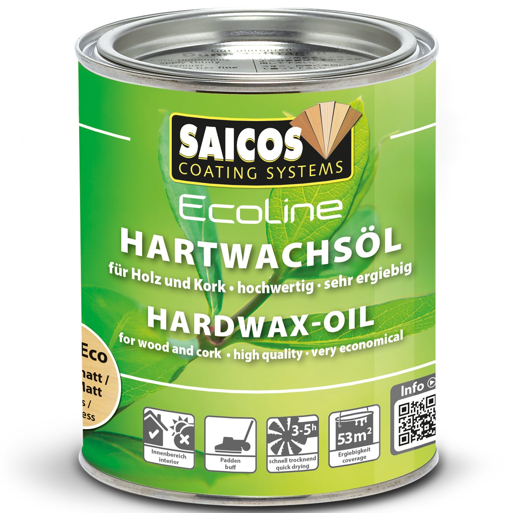 [8565740] Hårdvaxolja 3600E Saicos 750 ml
