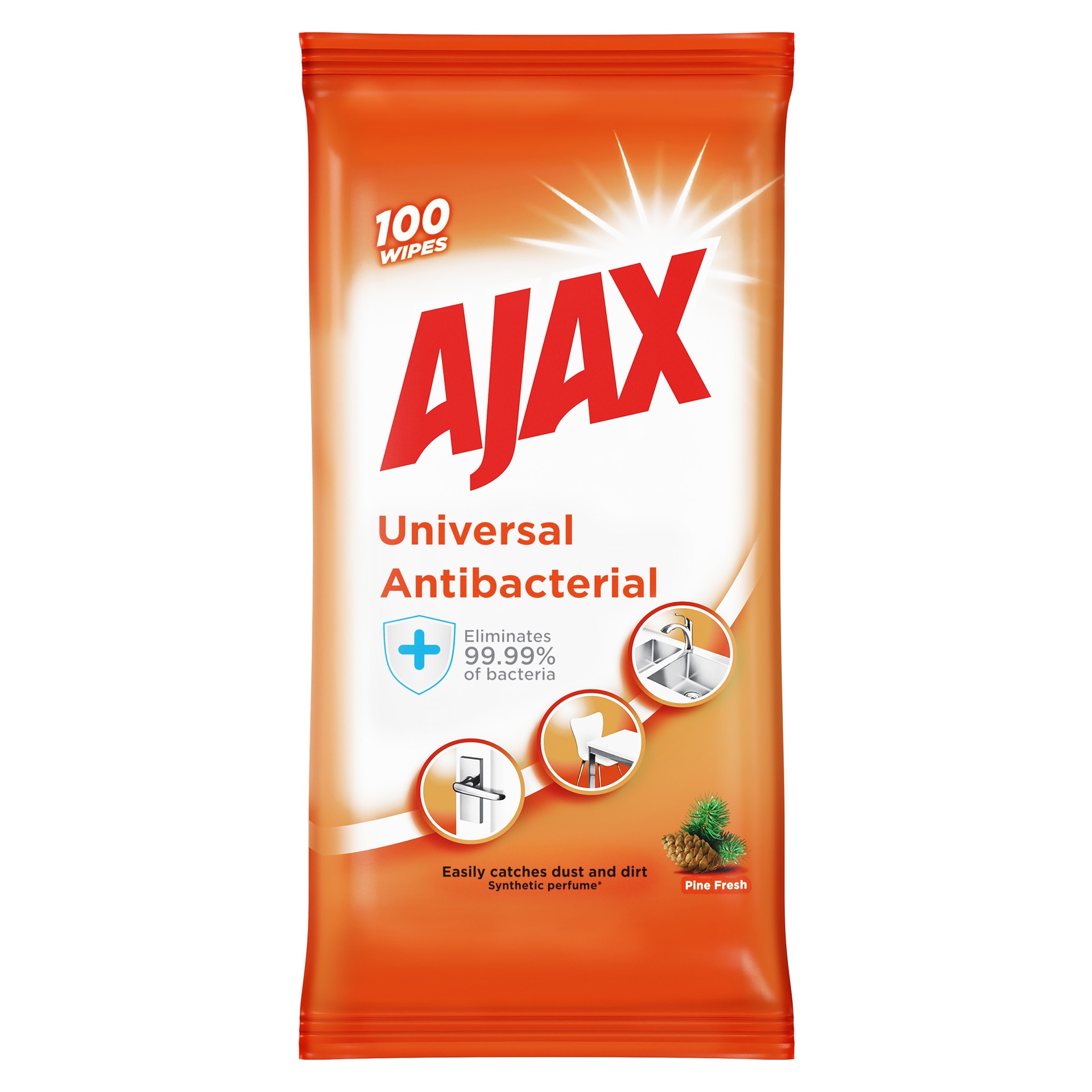 [8564102] Ajax Wipes Universal 100/fp