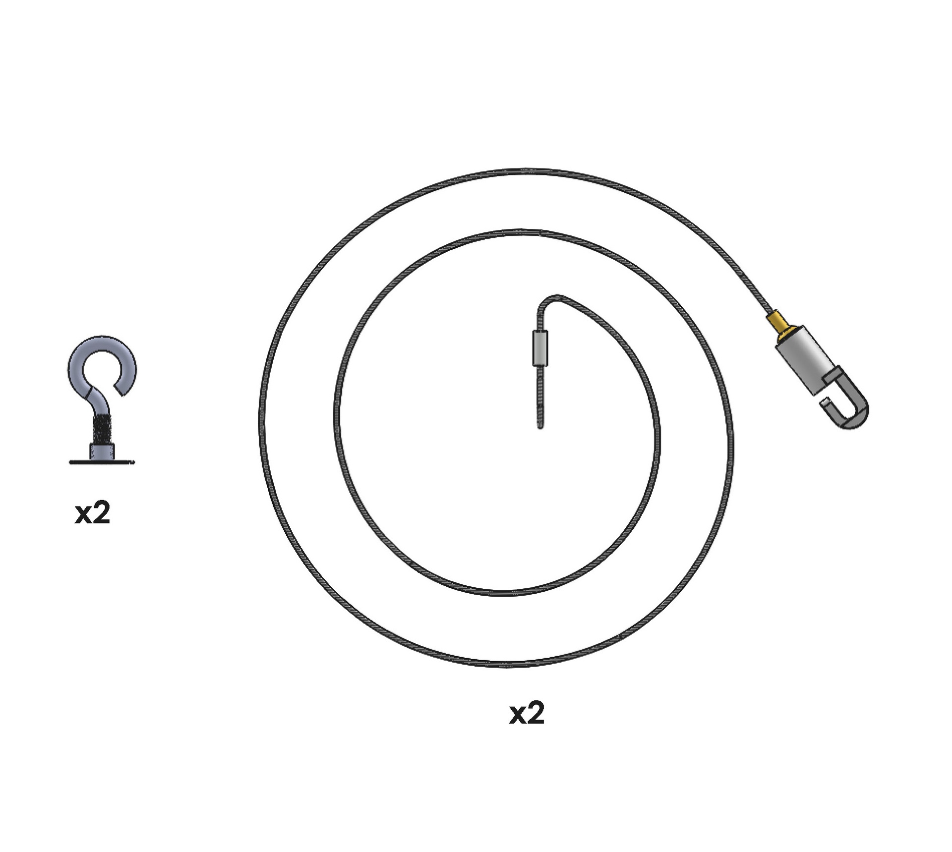 [8563453] Vajerupphängning till skena 2-