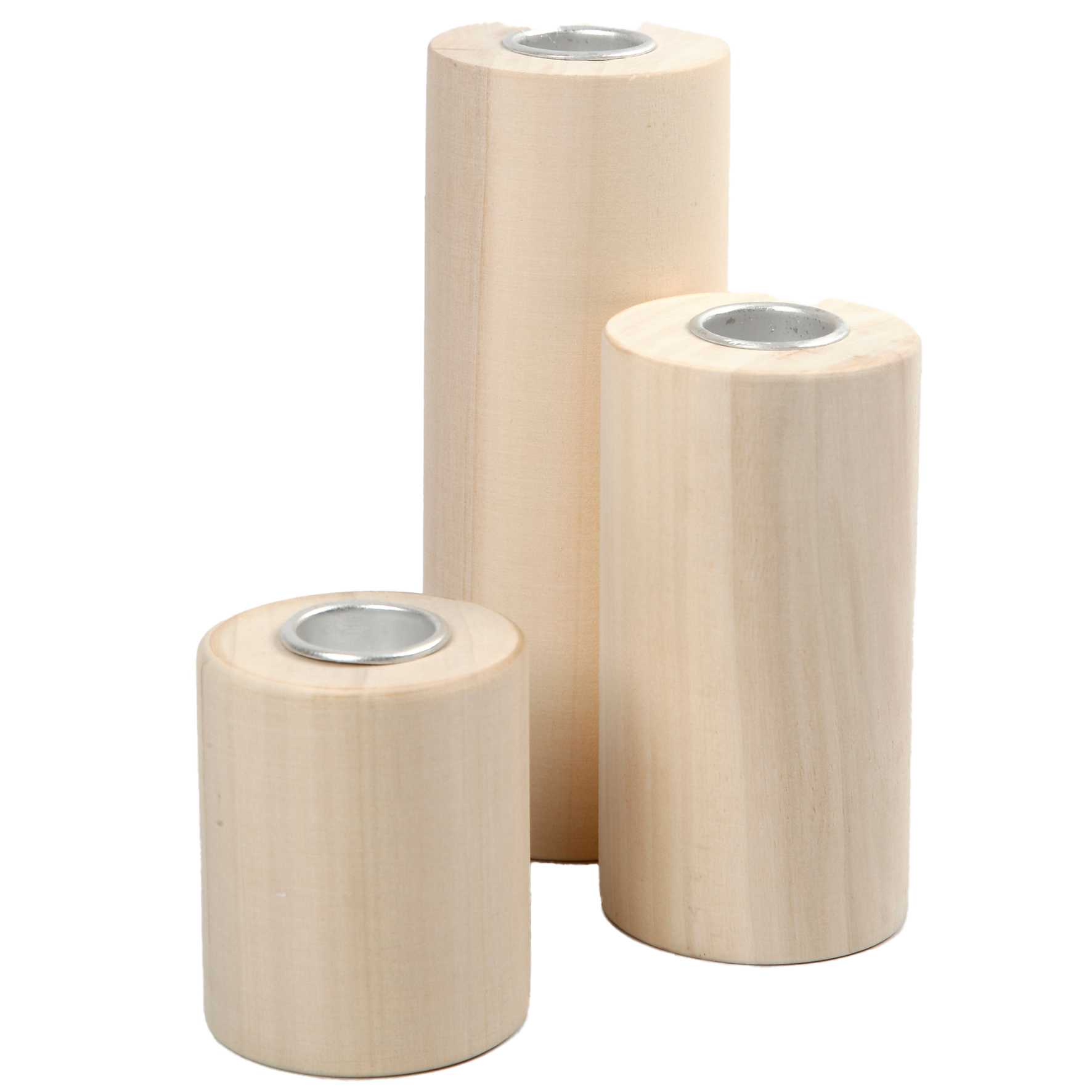 [8310253] Ljusstakarträ 14,5+9+6,5cm 3fp