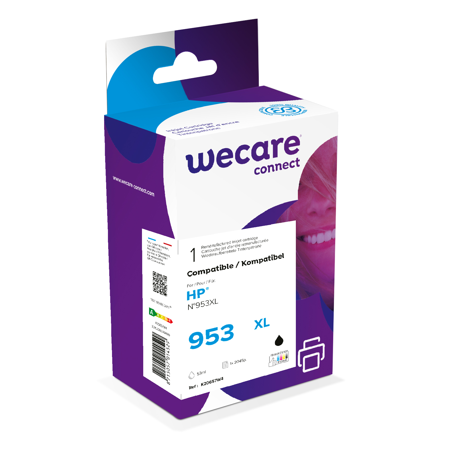 [5710066] Bläck Wecare 953XL svart