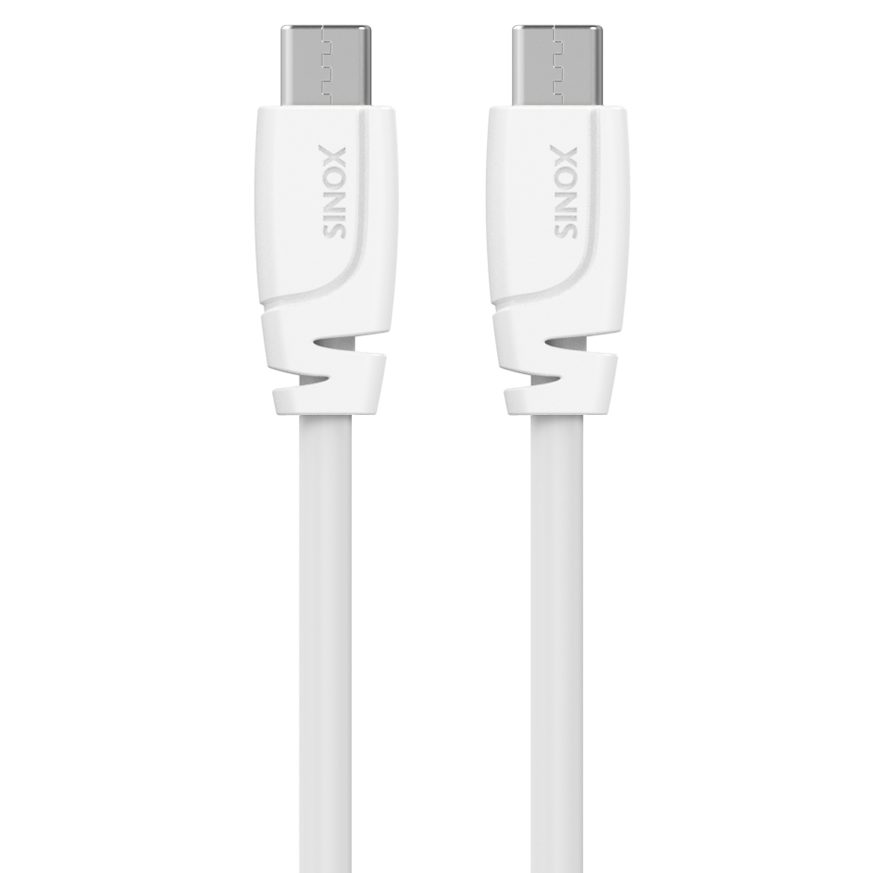 [8565242] USB C 2.0 kabel. 1m. Vit