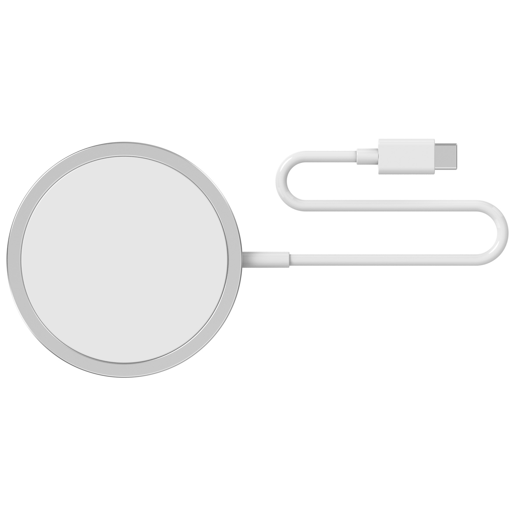 [8565263] Trådlös laddare 15W. Vit